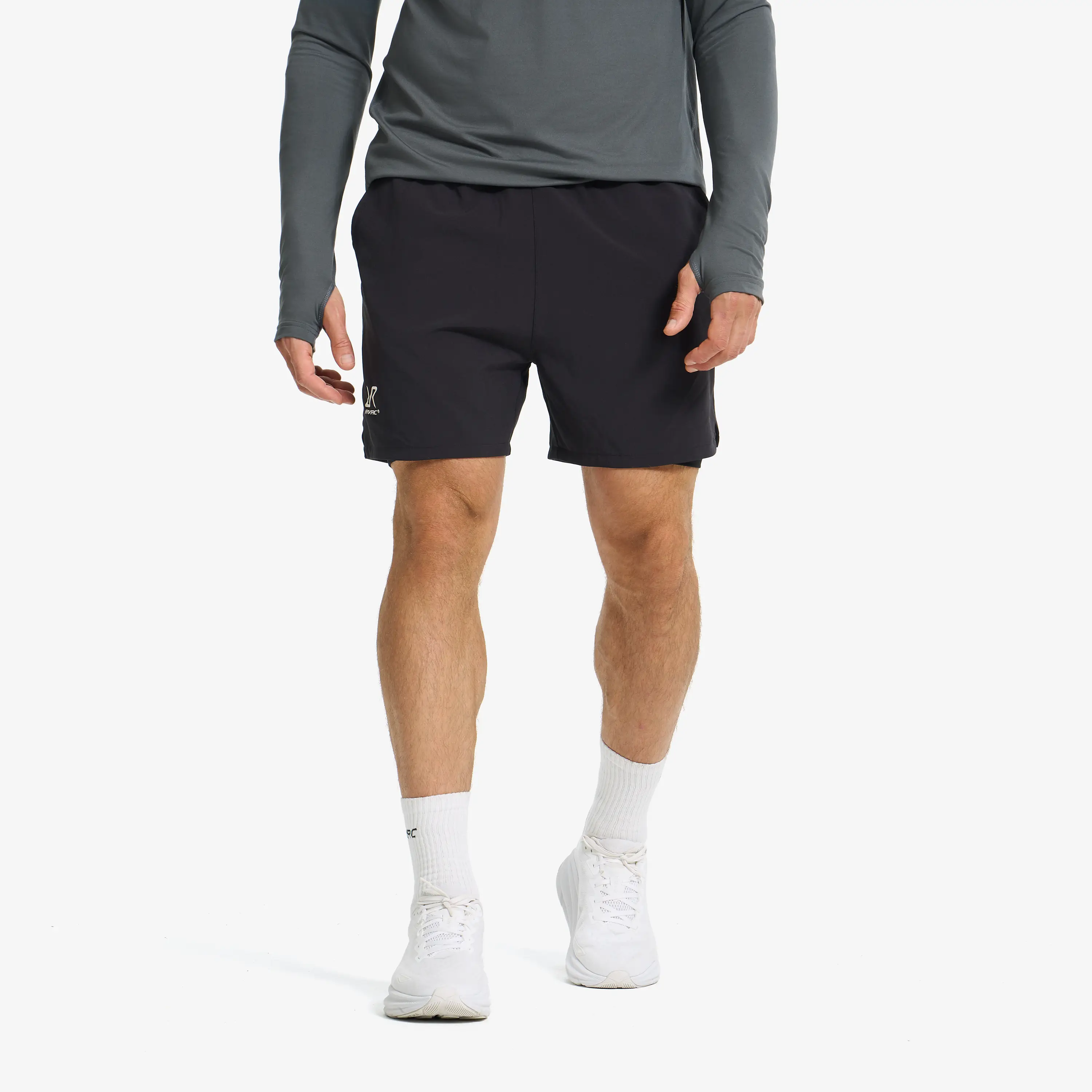 Rise 2-in-1 Shorts Black Men, 