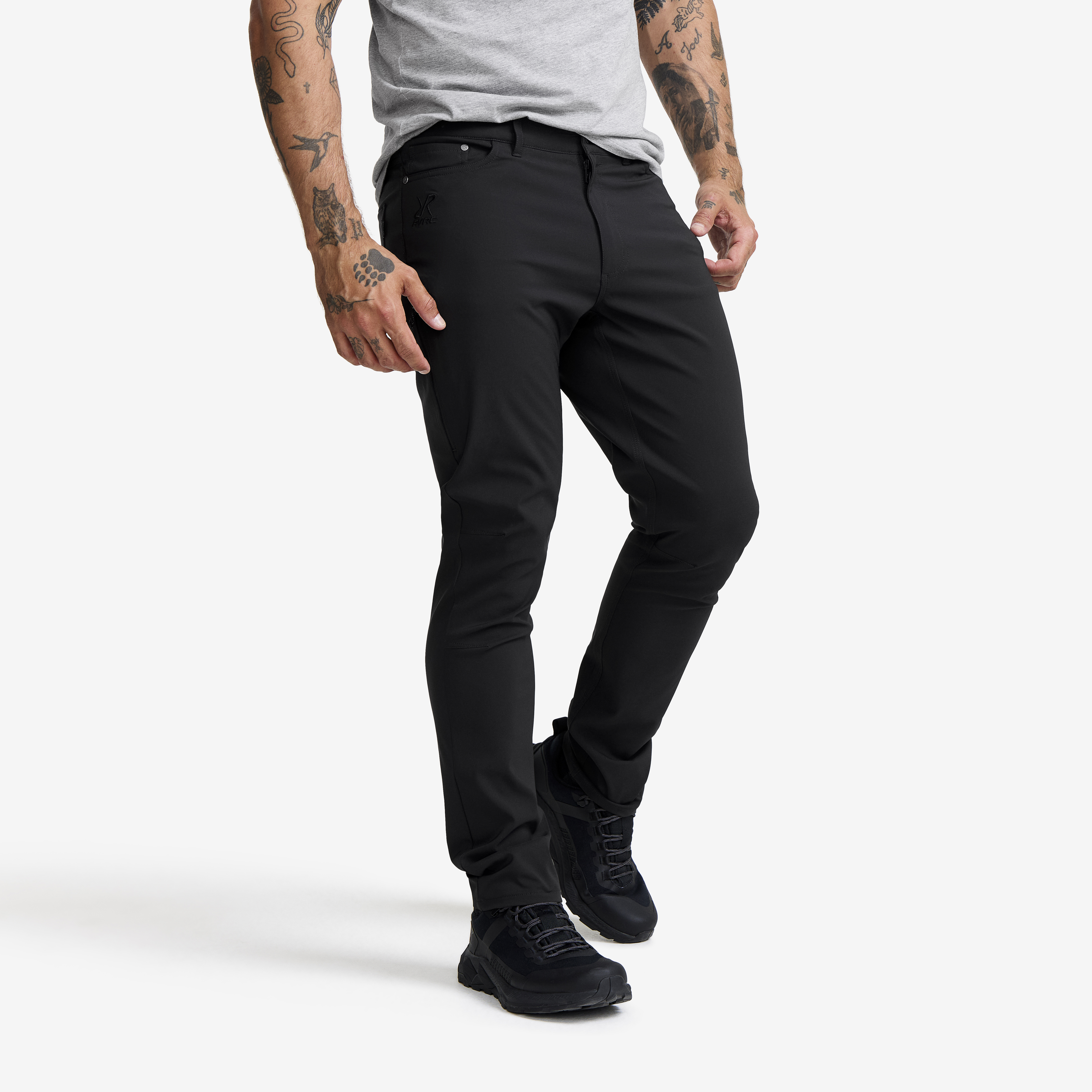 Root Outdoor Stretch Jeans Herr Black, :2XL