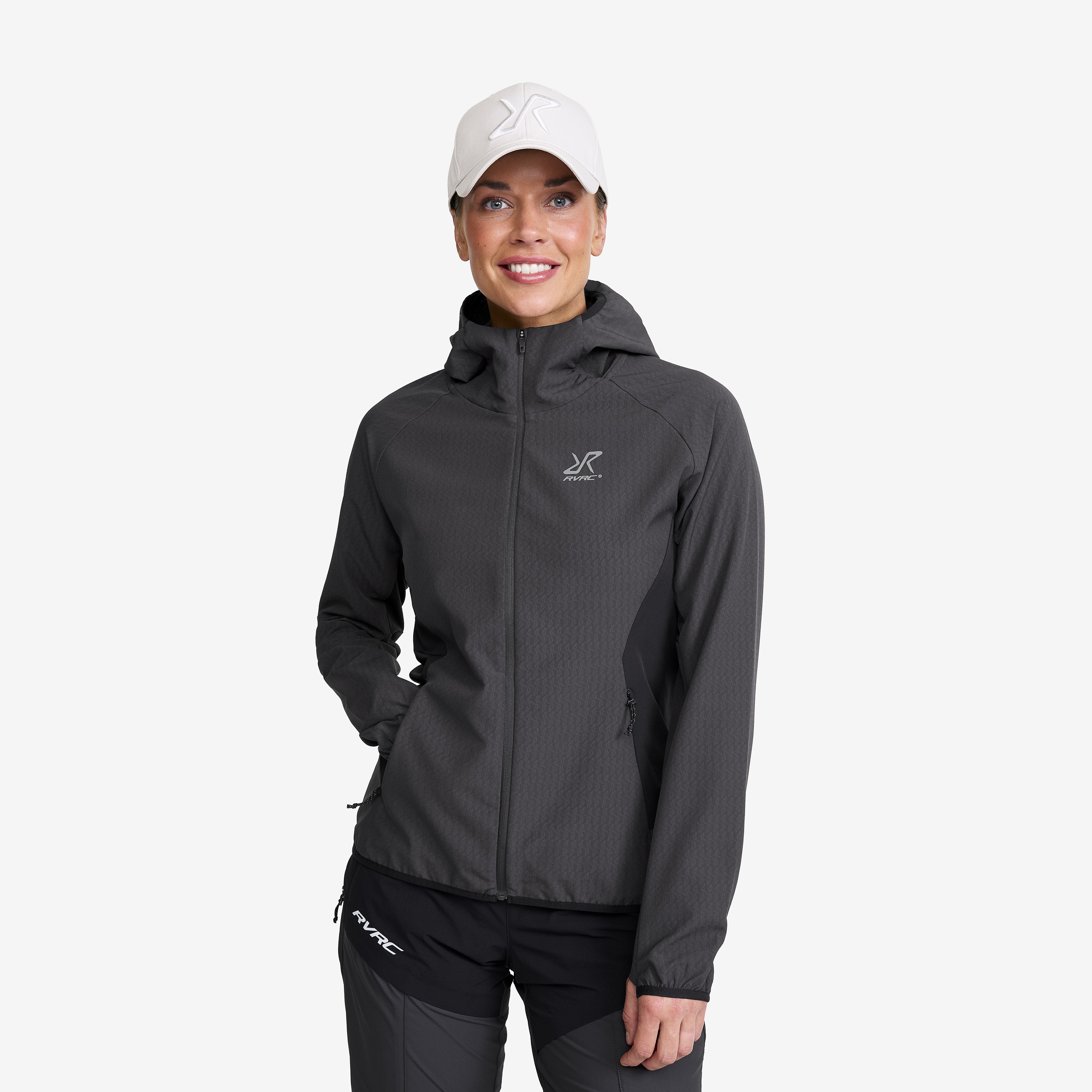 Distance Pro Wind Jacket Anthracite/Black Femme,