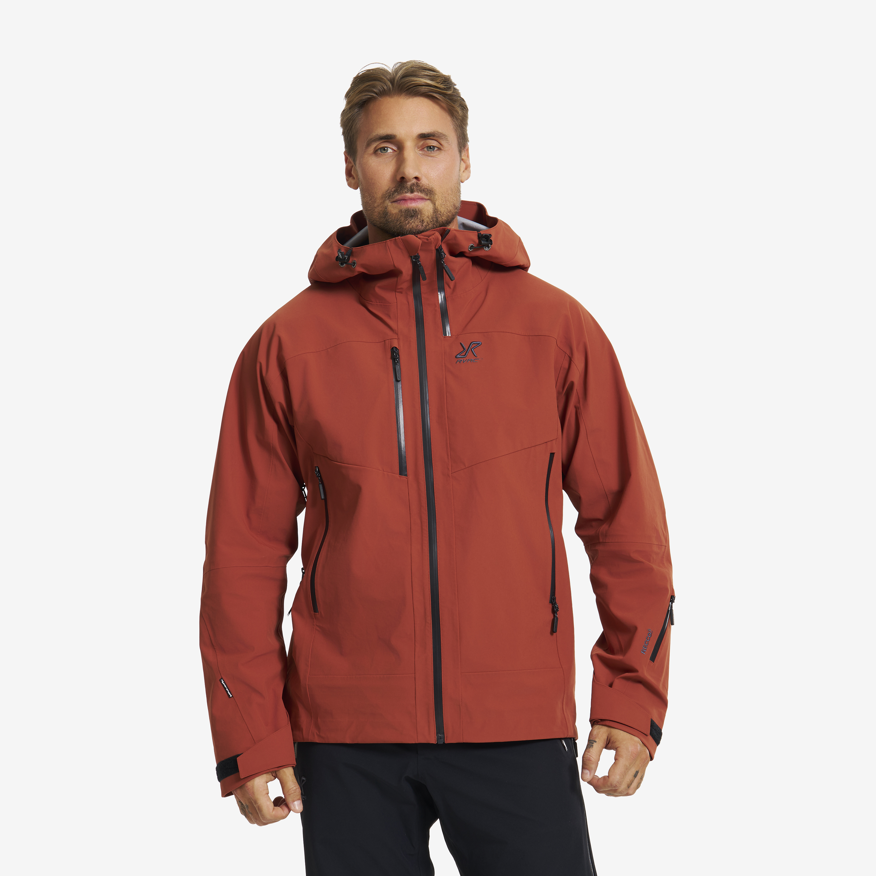 Cyclone 3L Shell Jacket Rusty Orange Heren, 