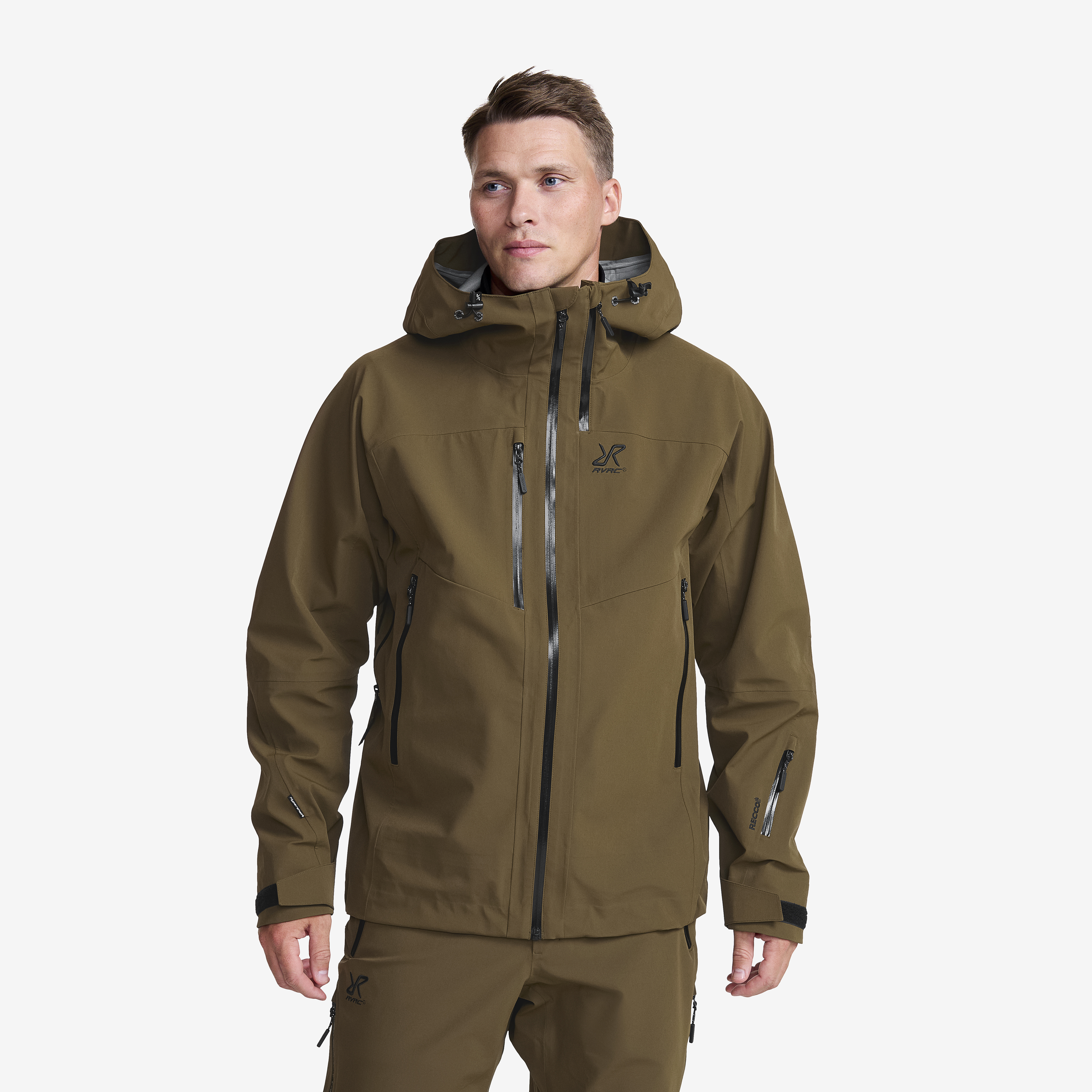 Cyclone 3L Shell Jacket Men Dark Olive | RevolutionRace