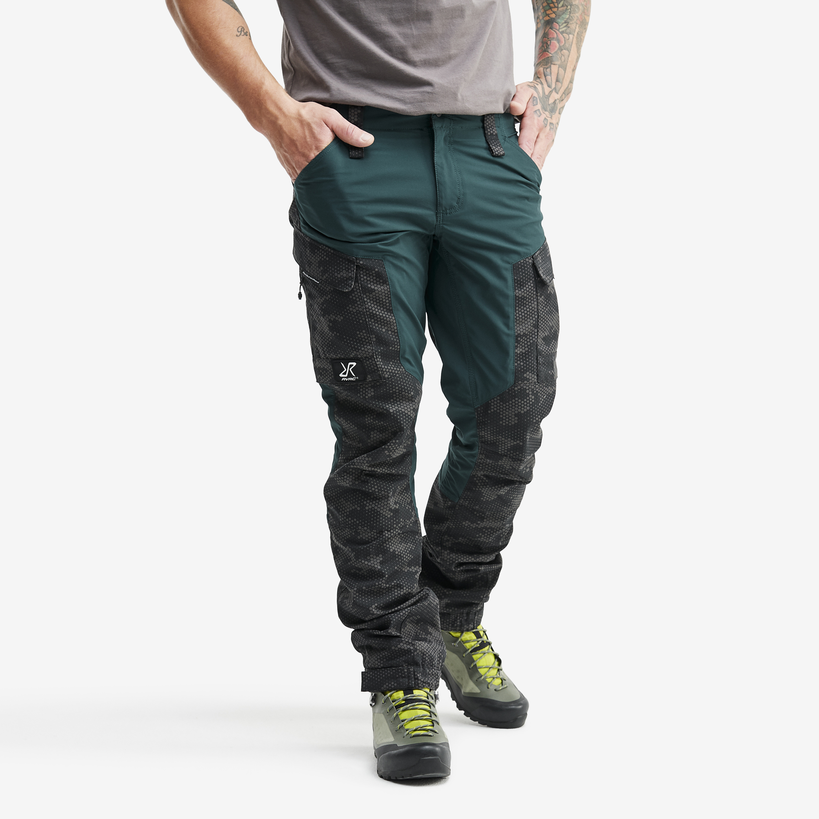 RVRC GP Pants Men Teal Camo RevolutionRace