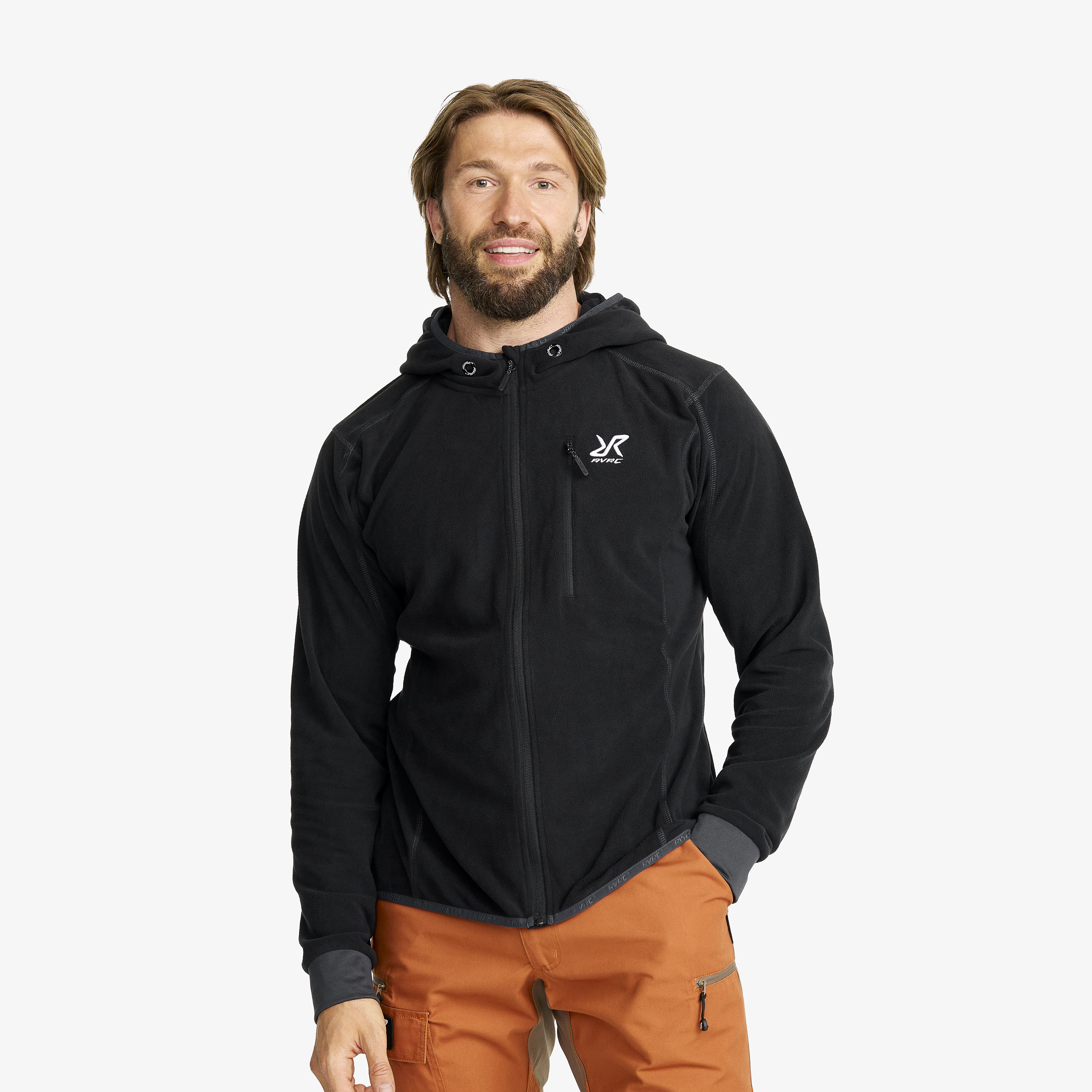 Trekker Hoodie Herre Black/Anthracite