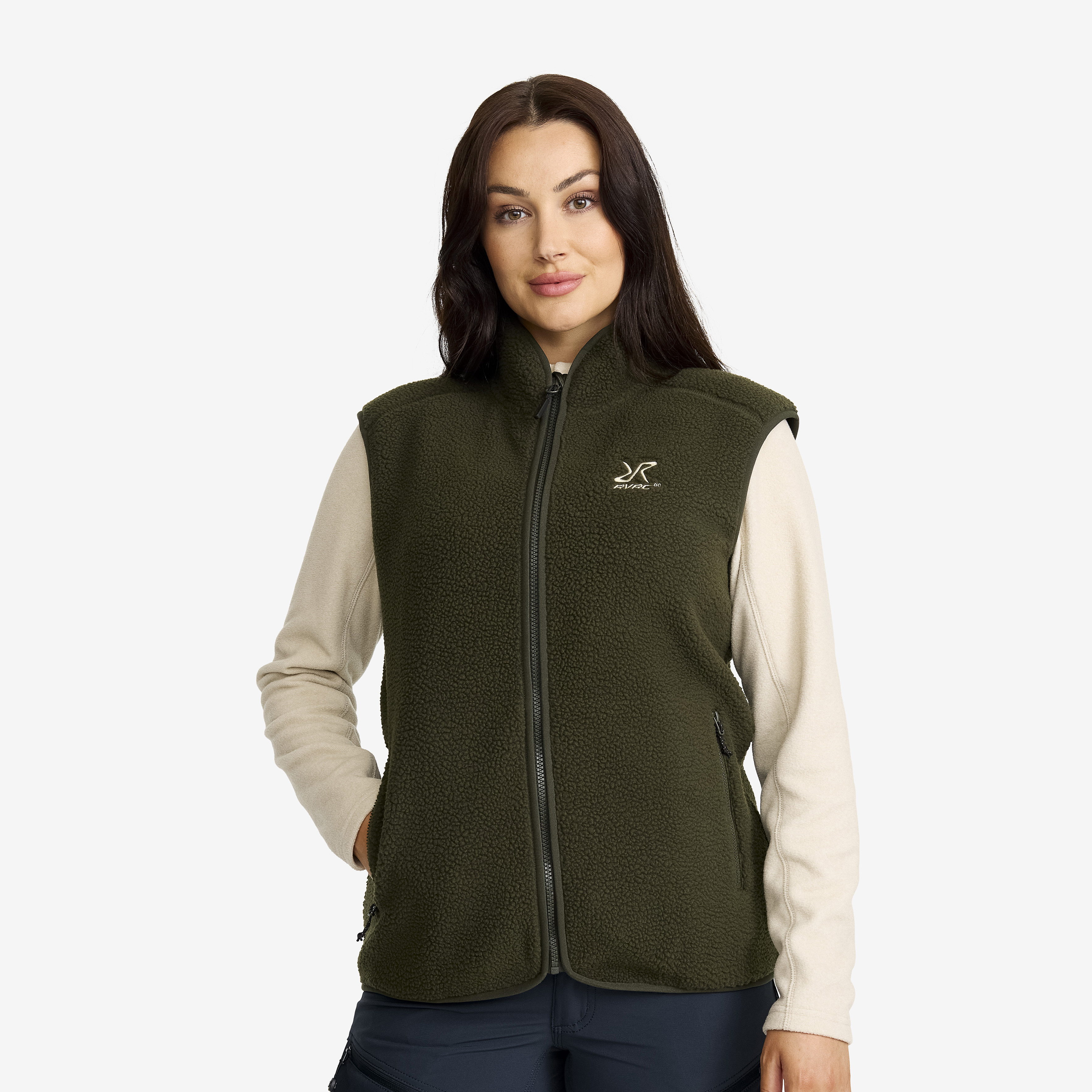 Canyon Full-zip Pile Fleece Vest – Dam – Forest Night Storlek:2XL – Dam > Tröjor > Fleece