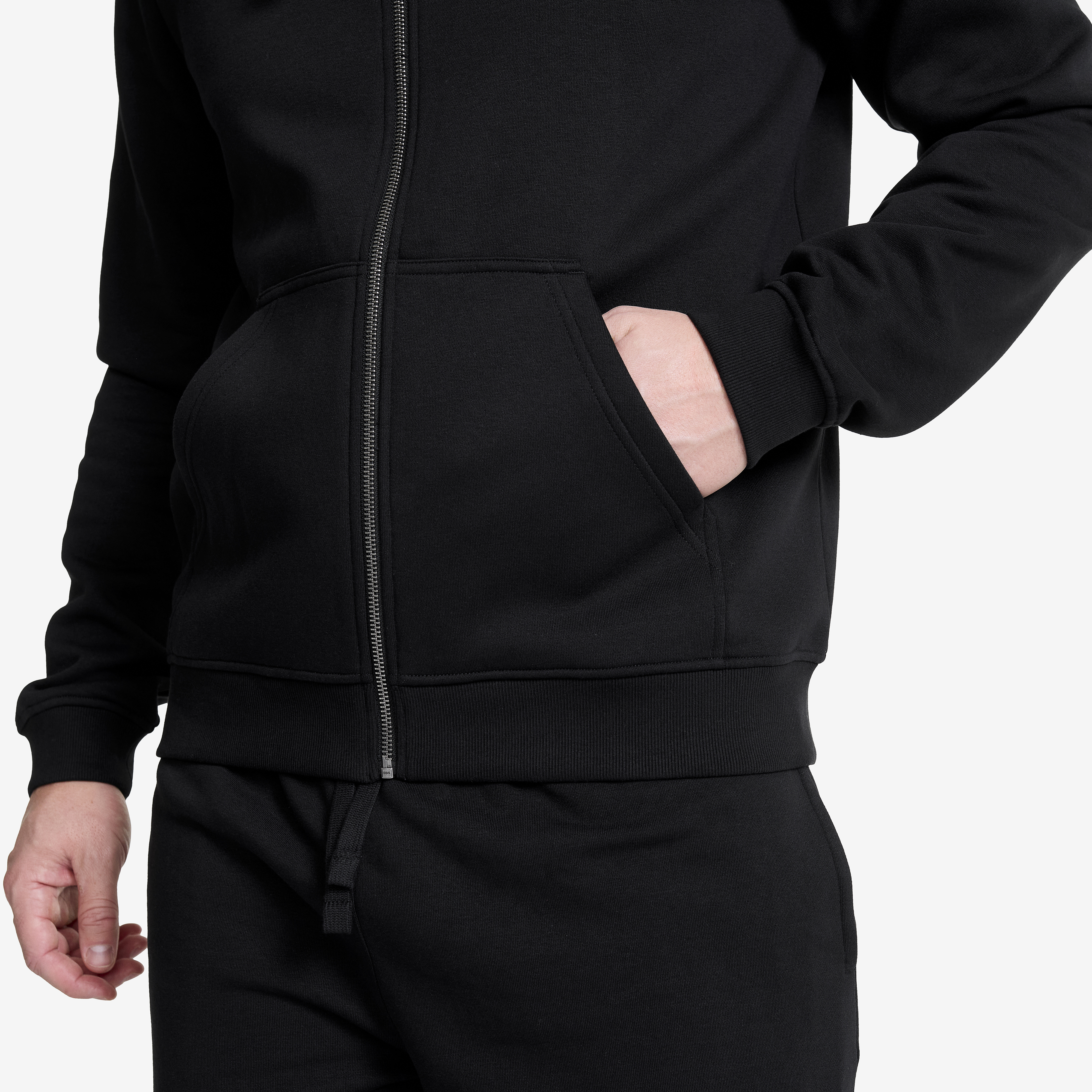 RVRC Full-zip Hoodie Men Black | RevolutionRace