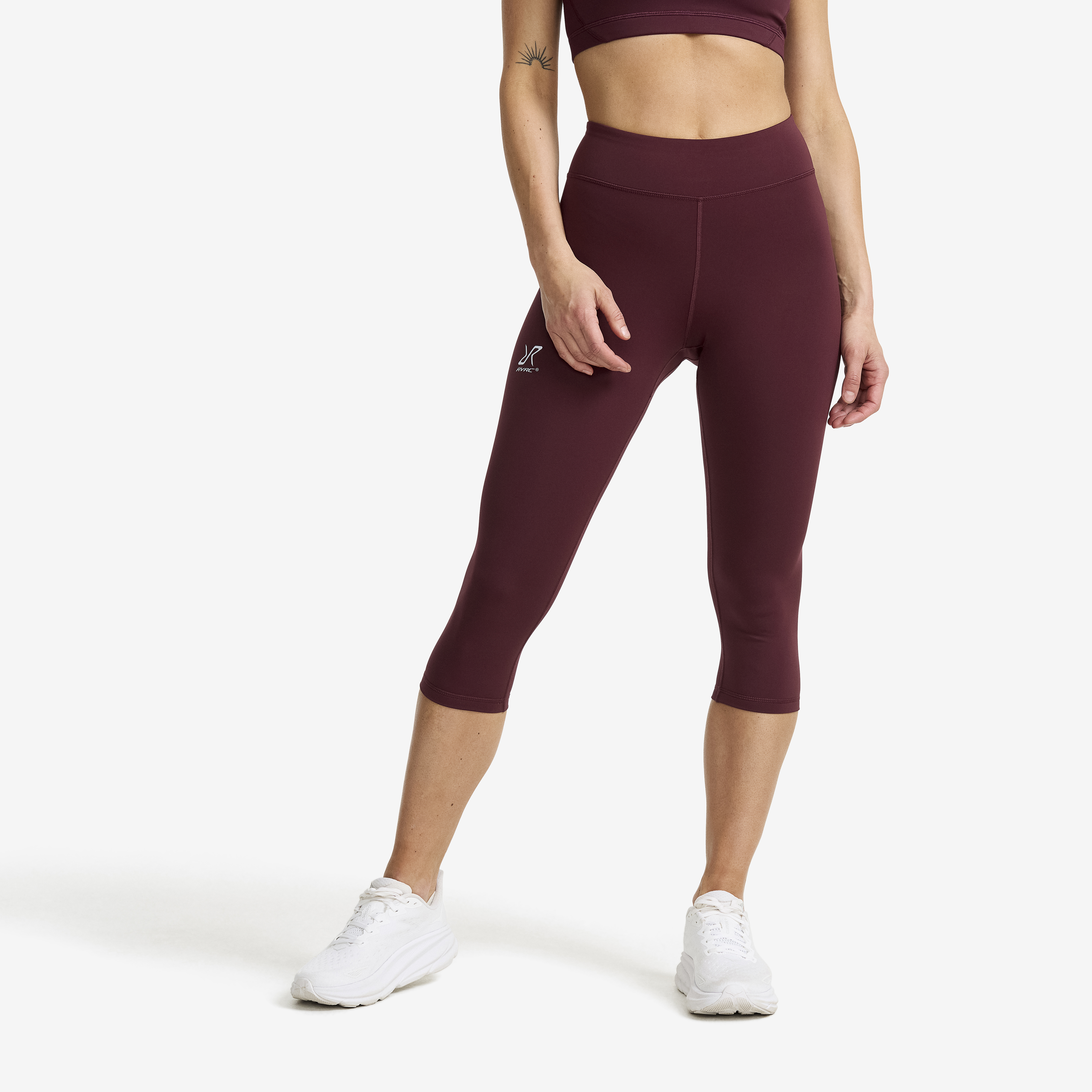 Flow High-waisted Capri Leggings Winetasting Damen, 