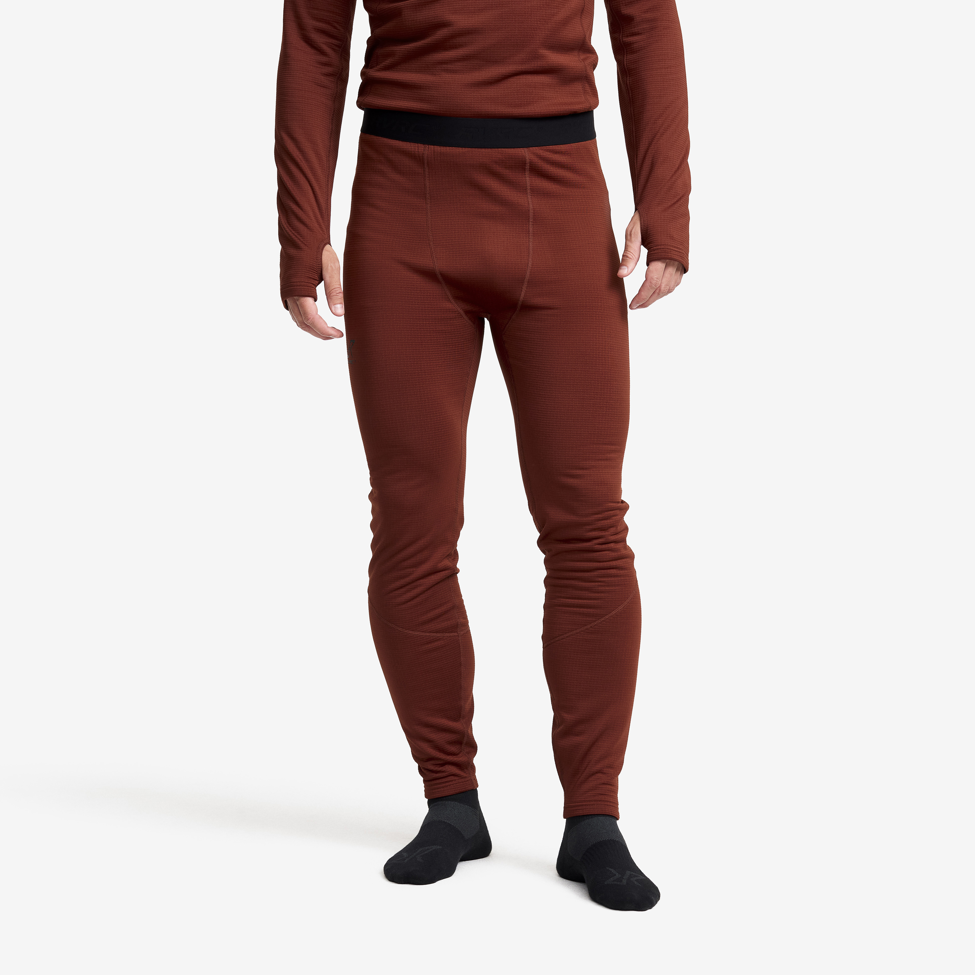 Waffle Baselayer Trousers Fired Brick Men