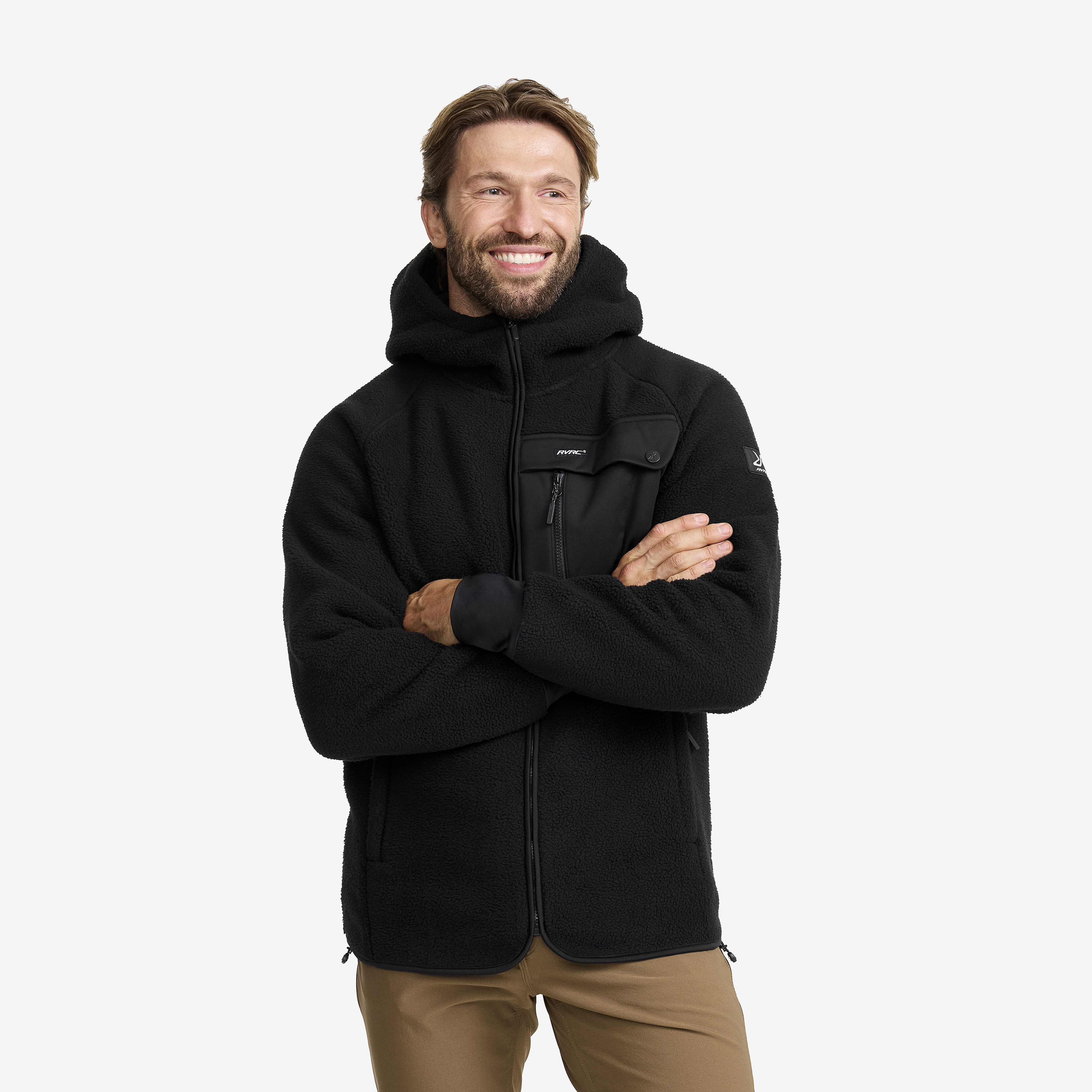Sherpa Hoodie Caviar Men, 