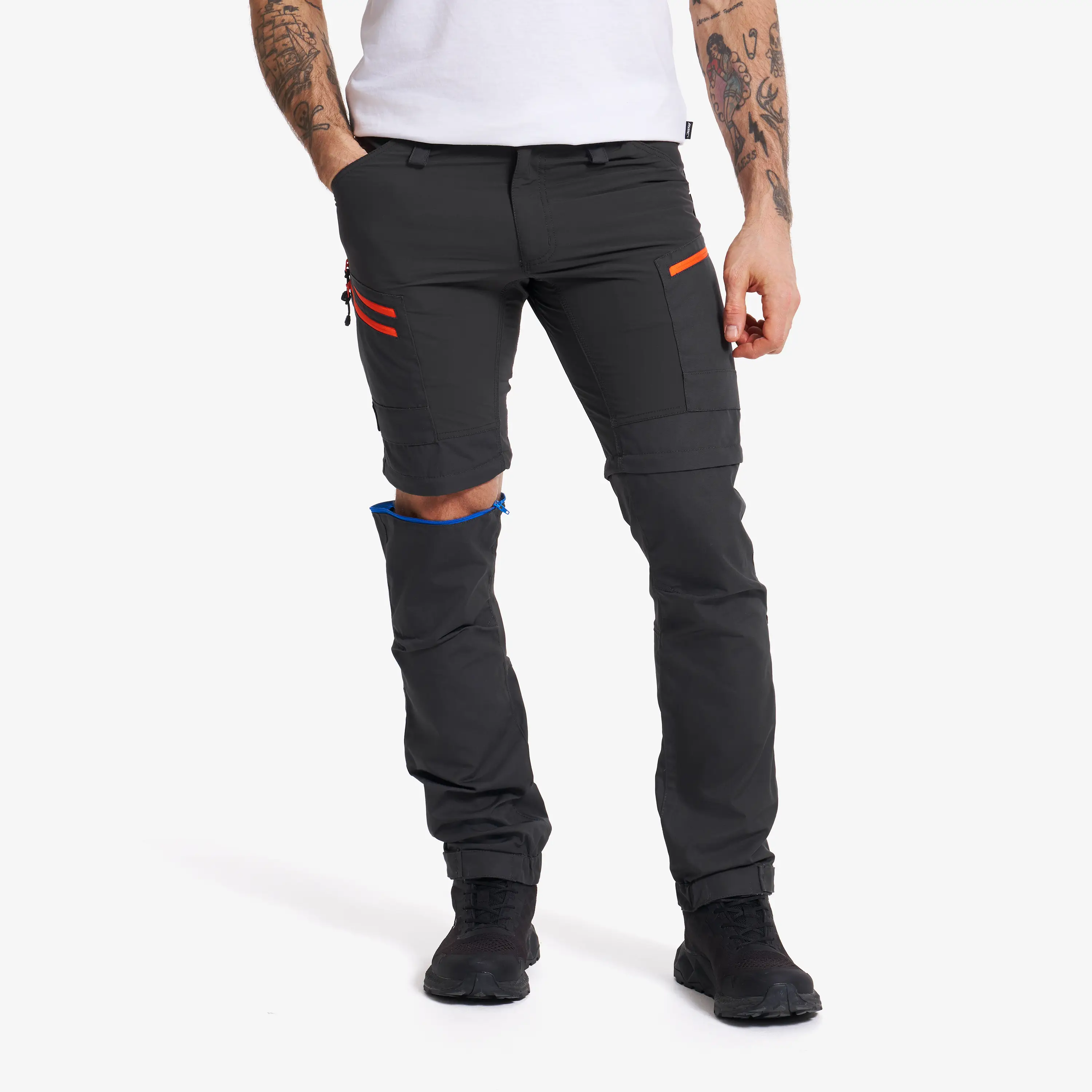 RVRC GP Pro Zip-off Pants Herre Grey/Orange