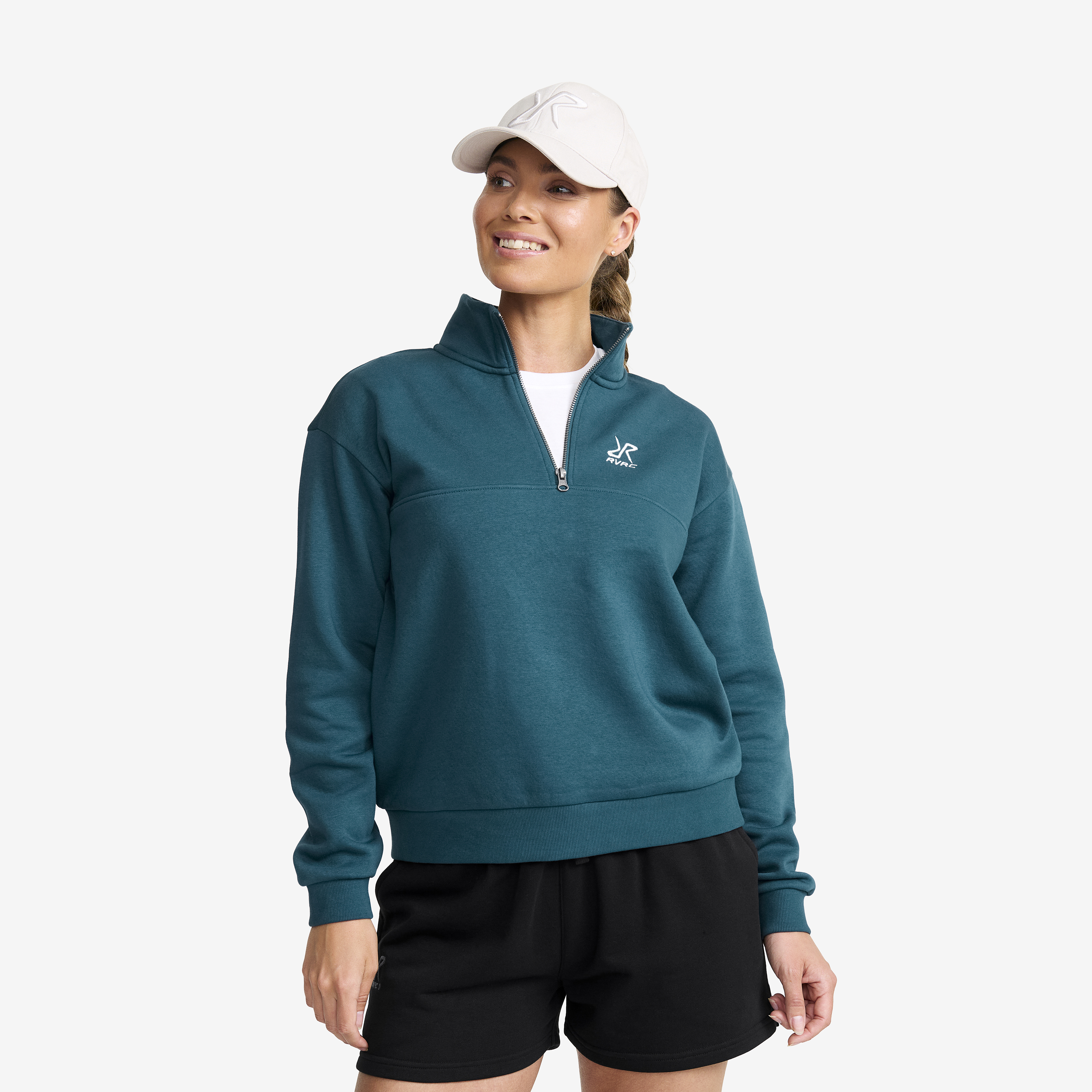 RVRC Half-zip Sweater Legion Blue Naistele,