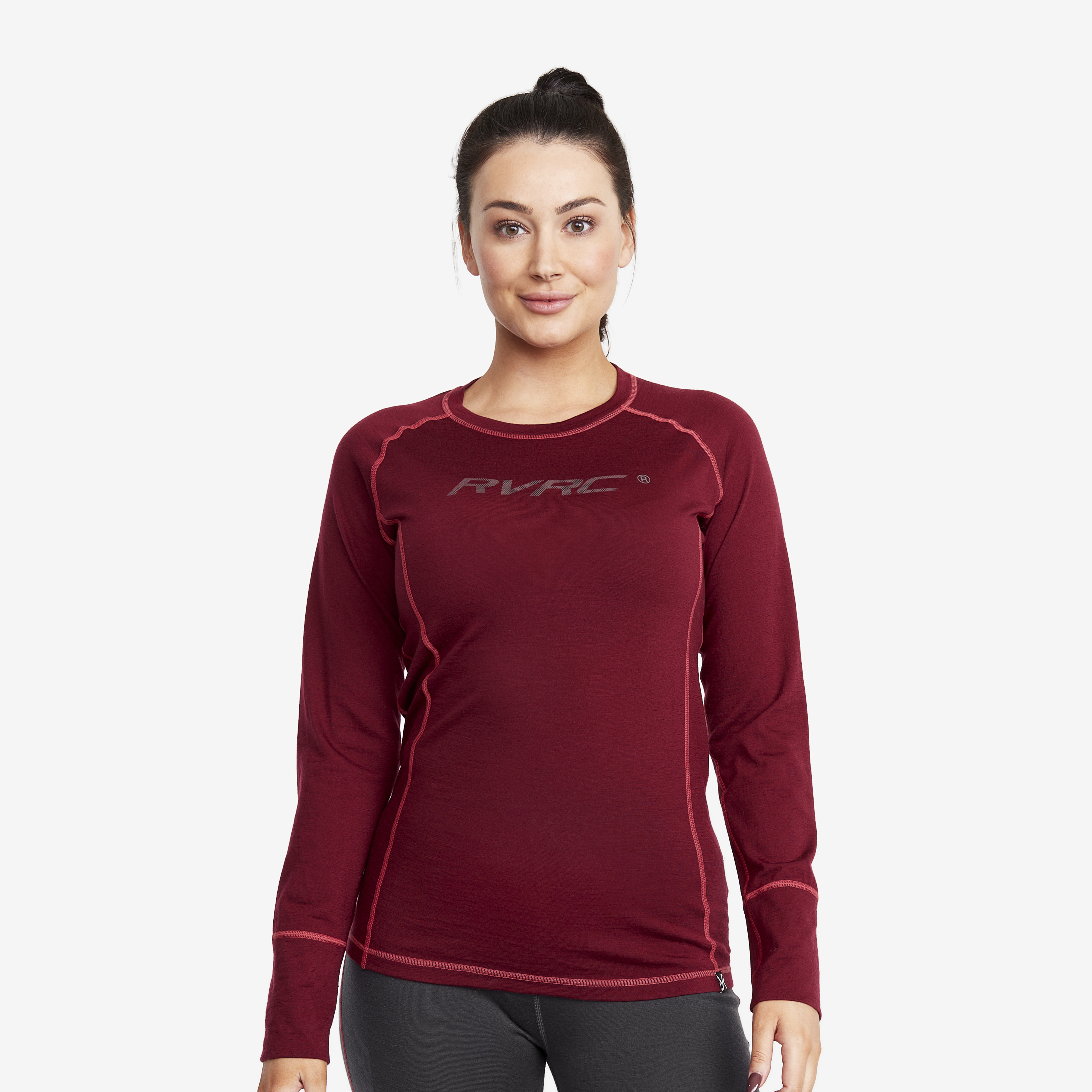 Outright Merino Top Bison Red/ Anthracite Damen
