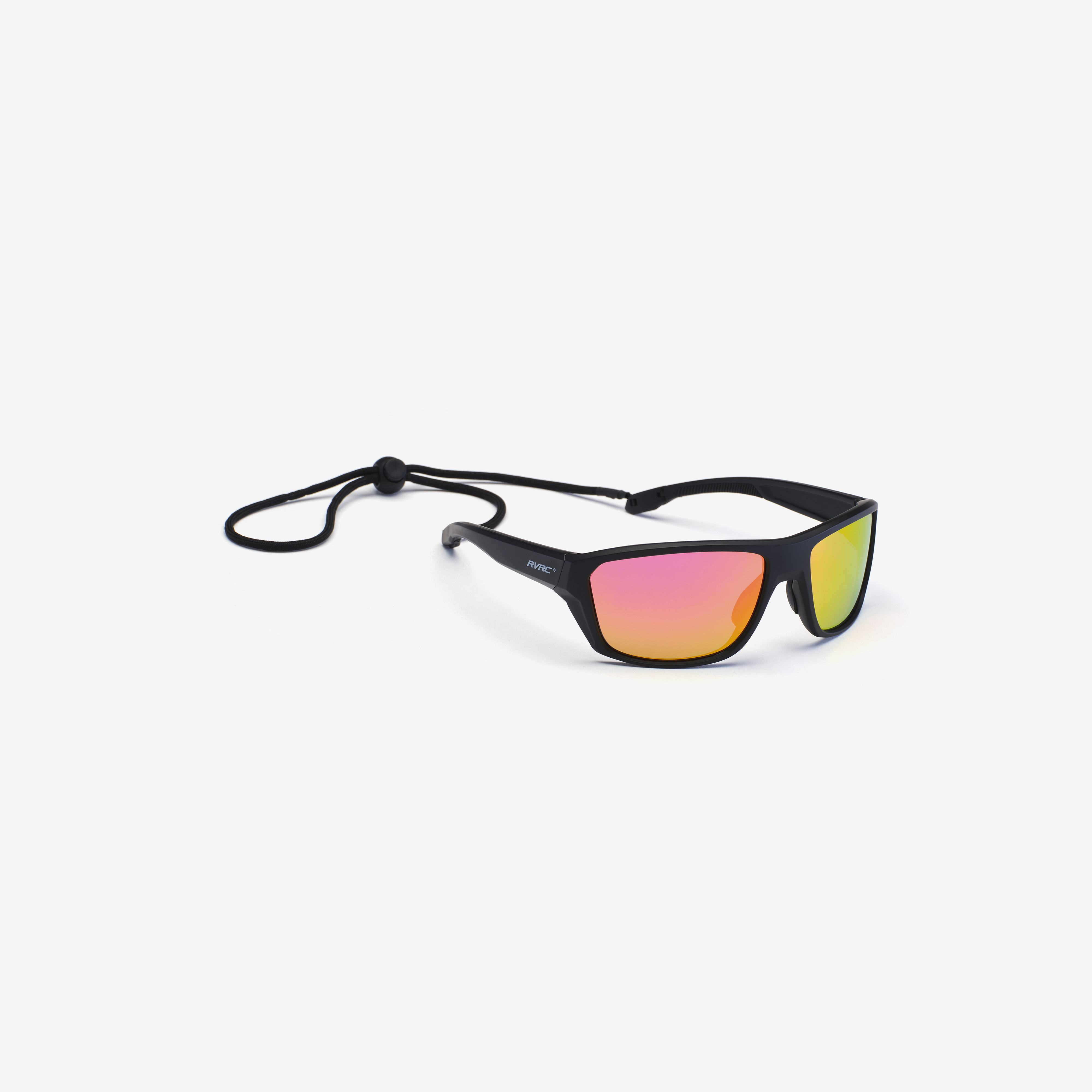 Virgo Polarized Sports Sunglasses Black/Pink Coral