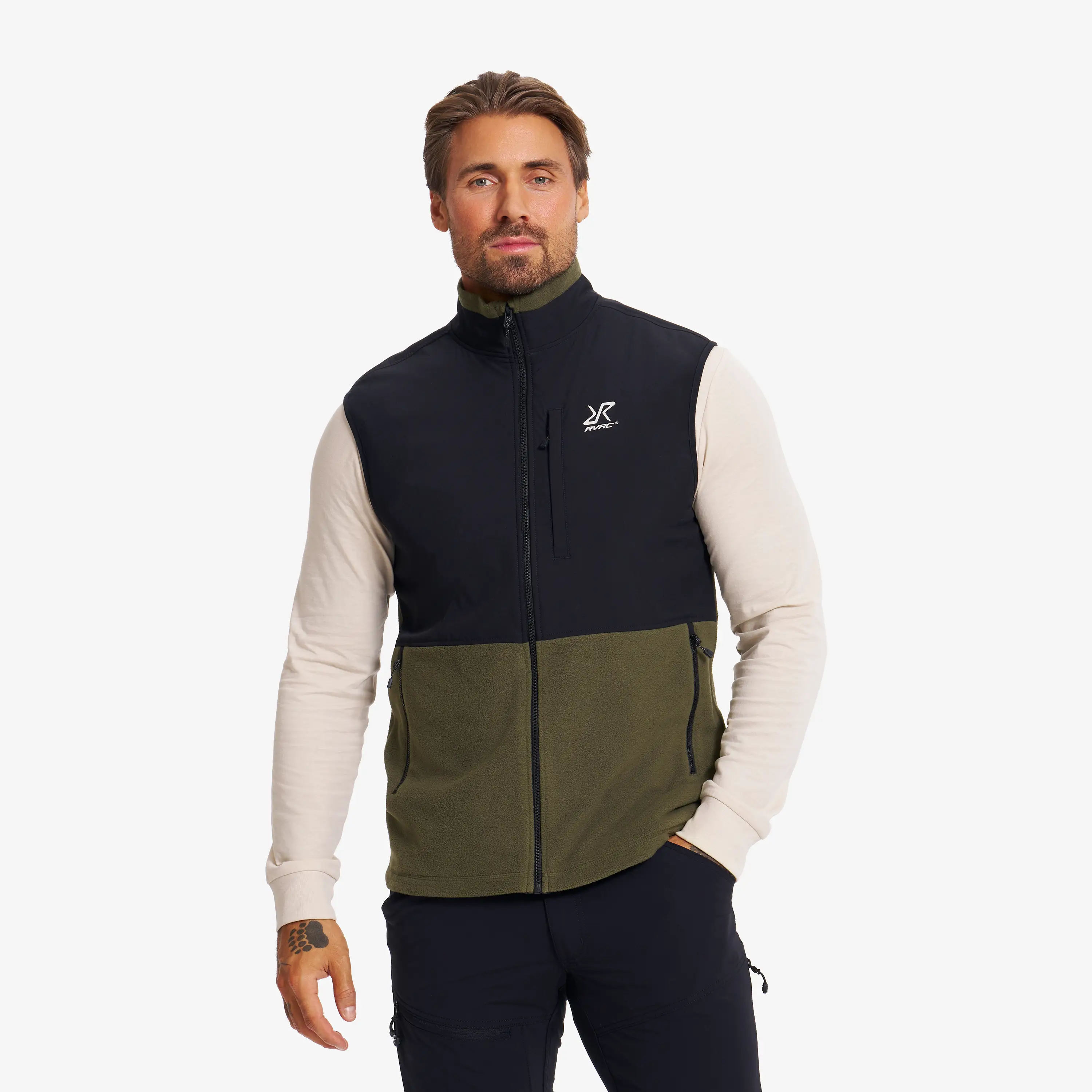 River Hybrid Fleece Vest Grape Leaf Herren, 