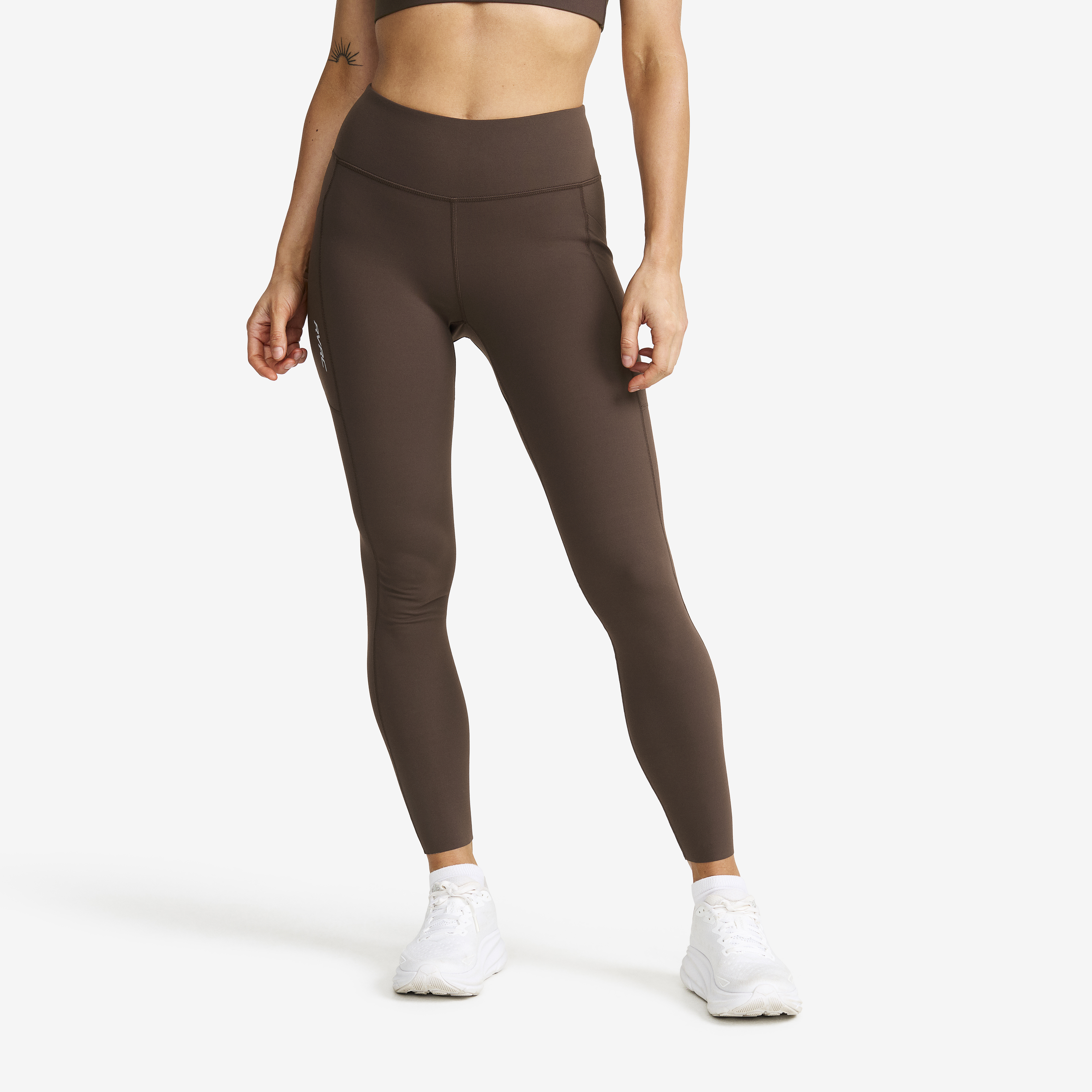 Rapid Pocket Leggings Seal Brown Damen,