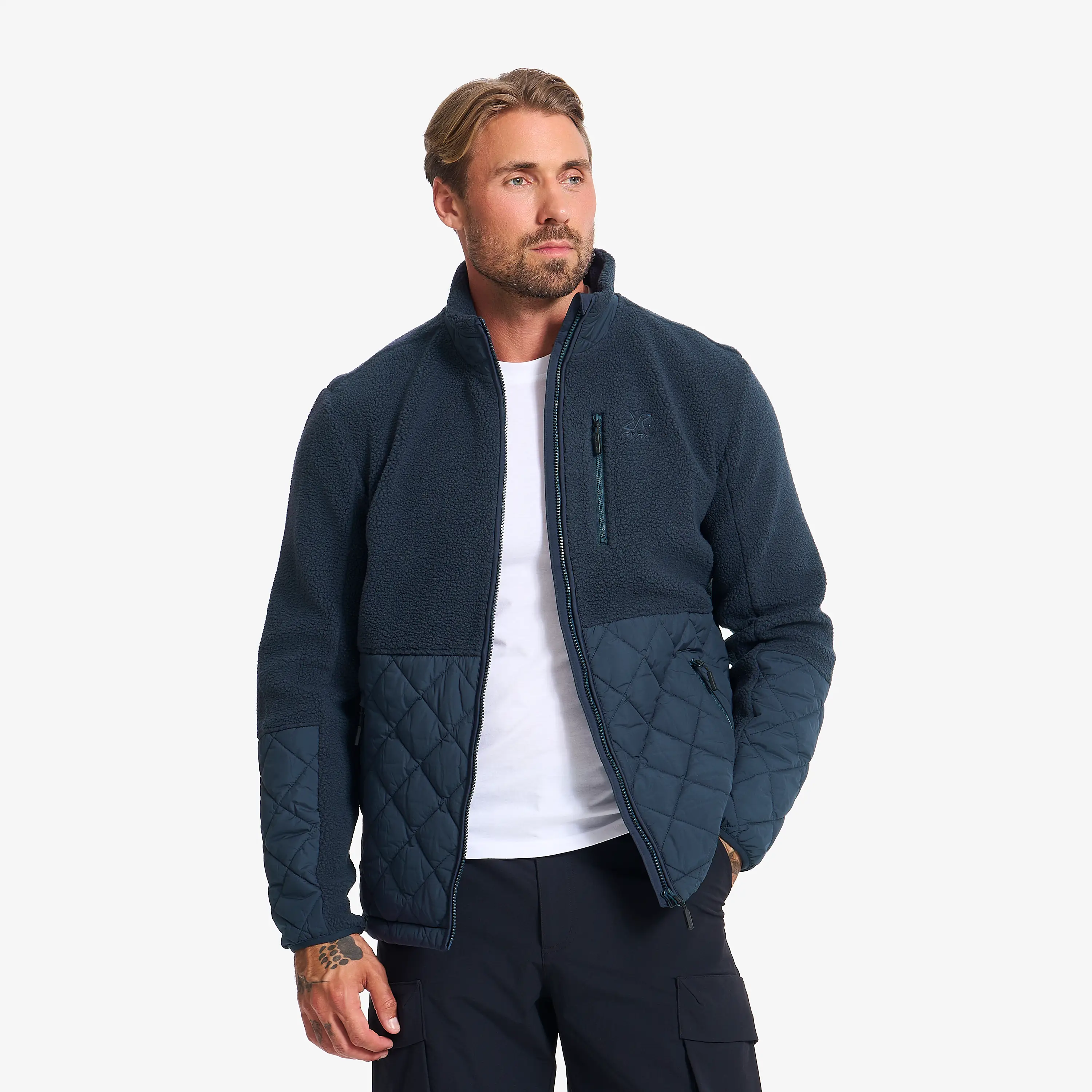 Canyon Hybrid Pile Fleece Deep Navy Heren,