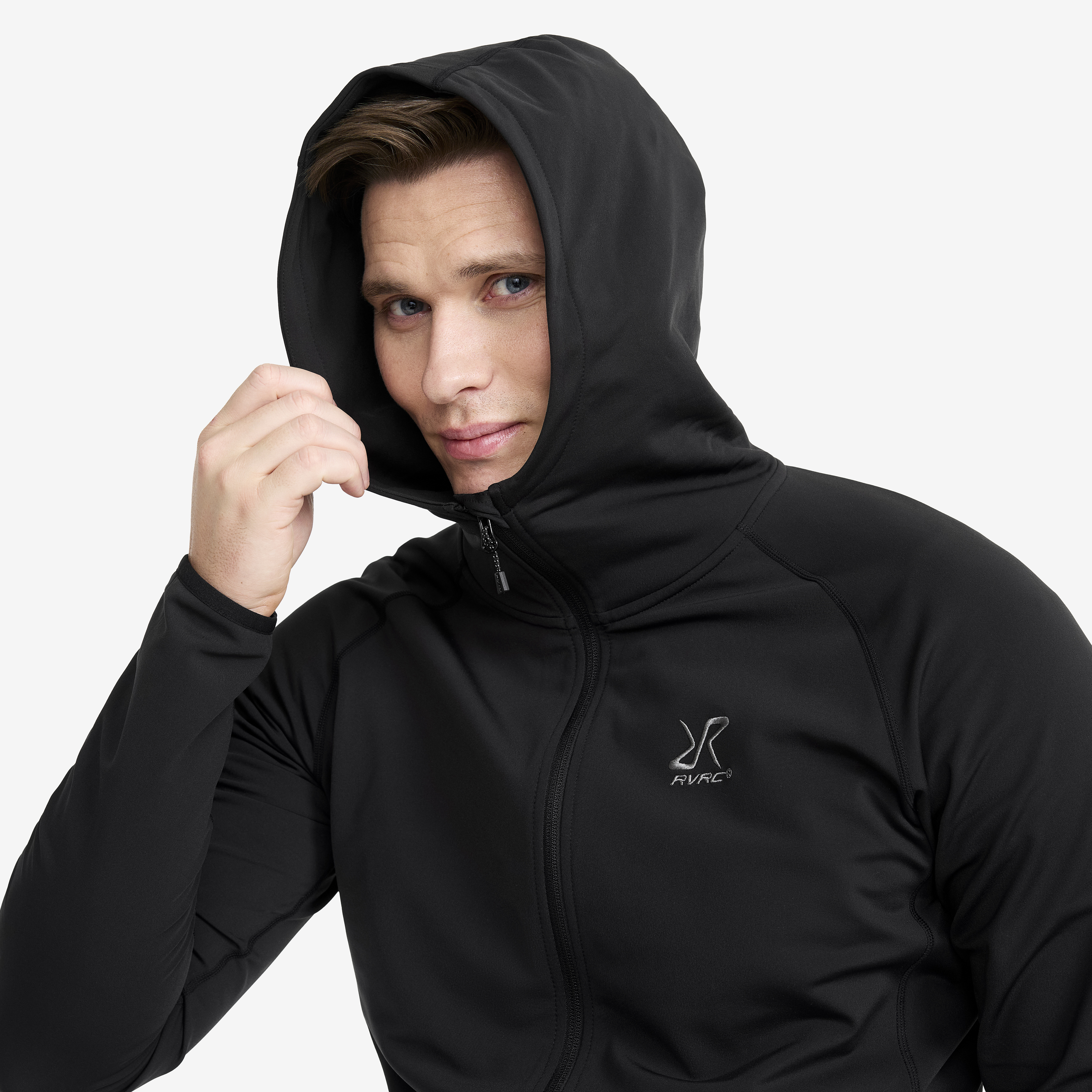 RevolutionRace Hiker Fleece Hoodie voor Heren, Lichtgewicht en rekbare