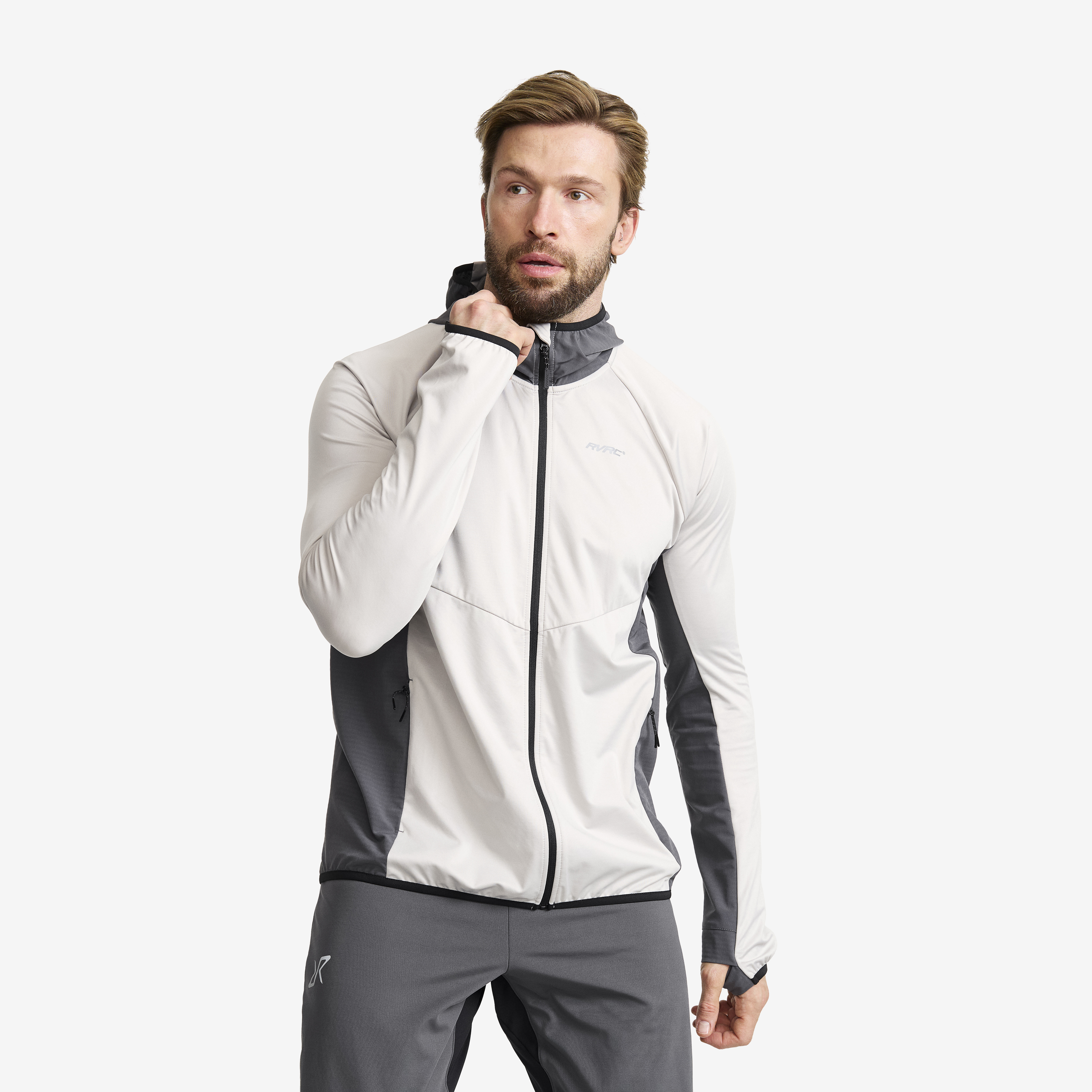 Pace Hooded Wind Jacket Herre Vapor Blue