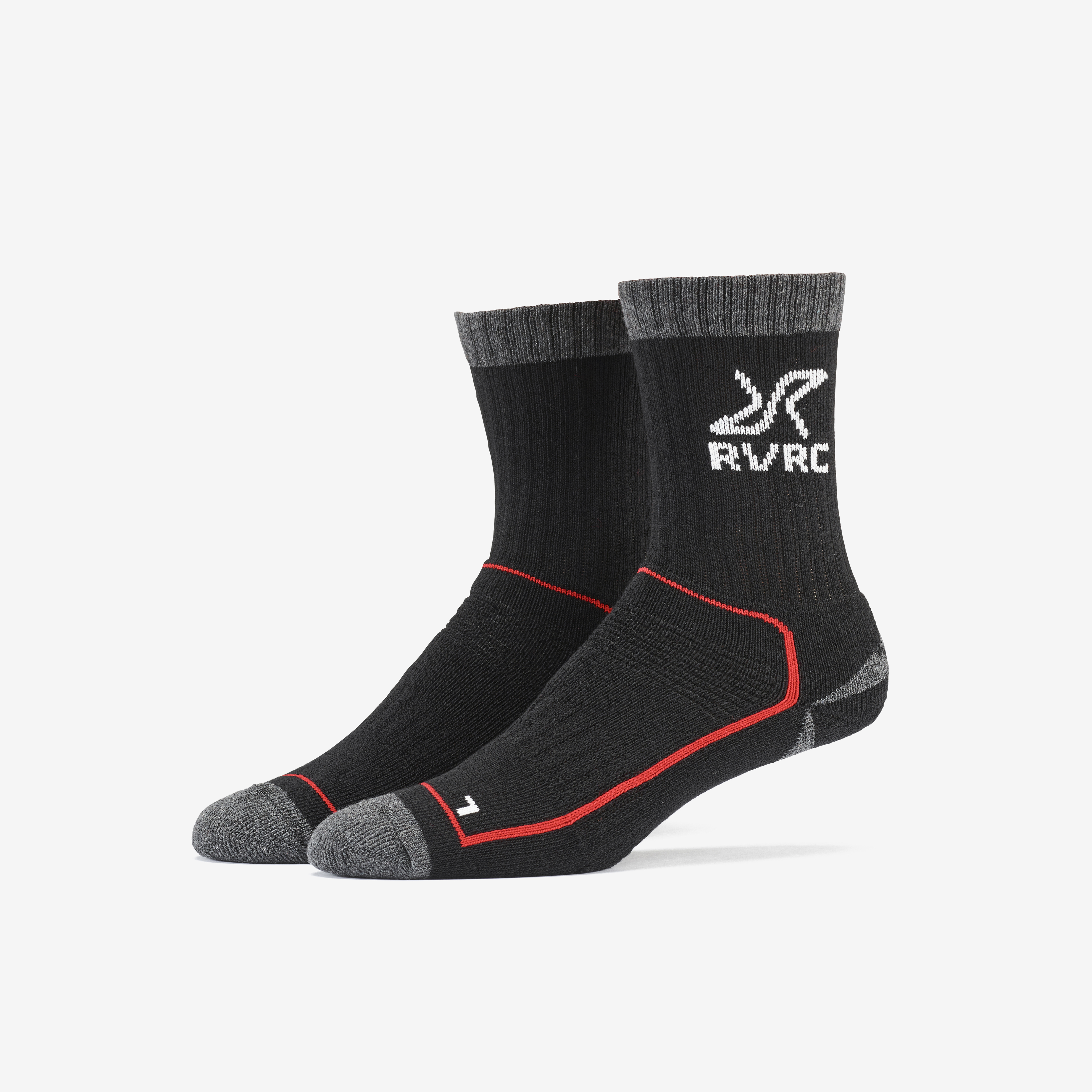 Wander Sock Black/Red Dam