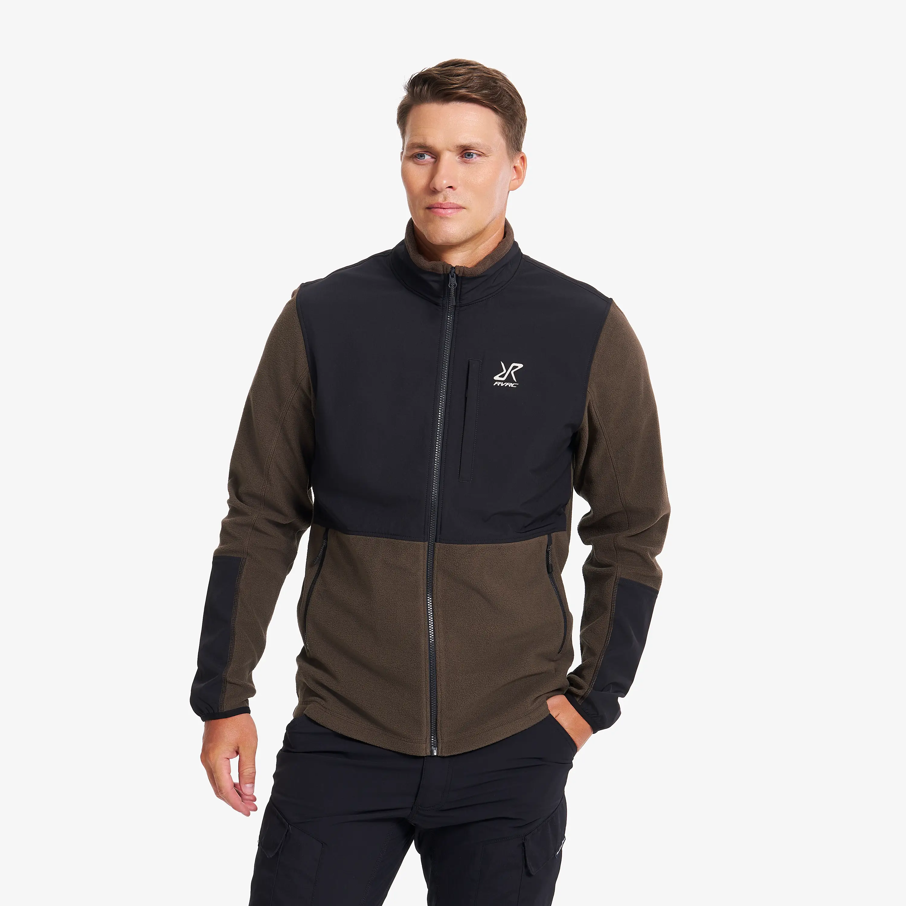 River Hybrid Fleece Jacket Mud Heren, 