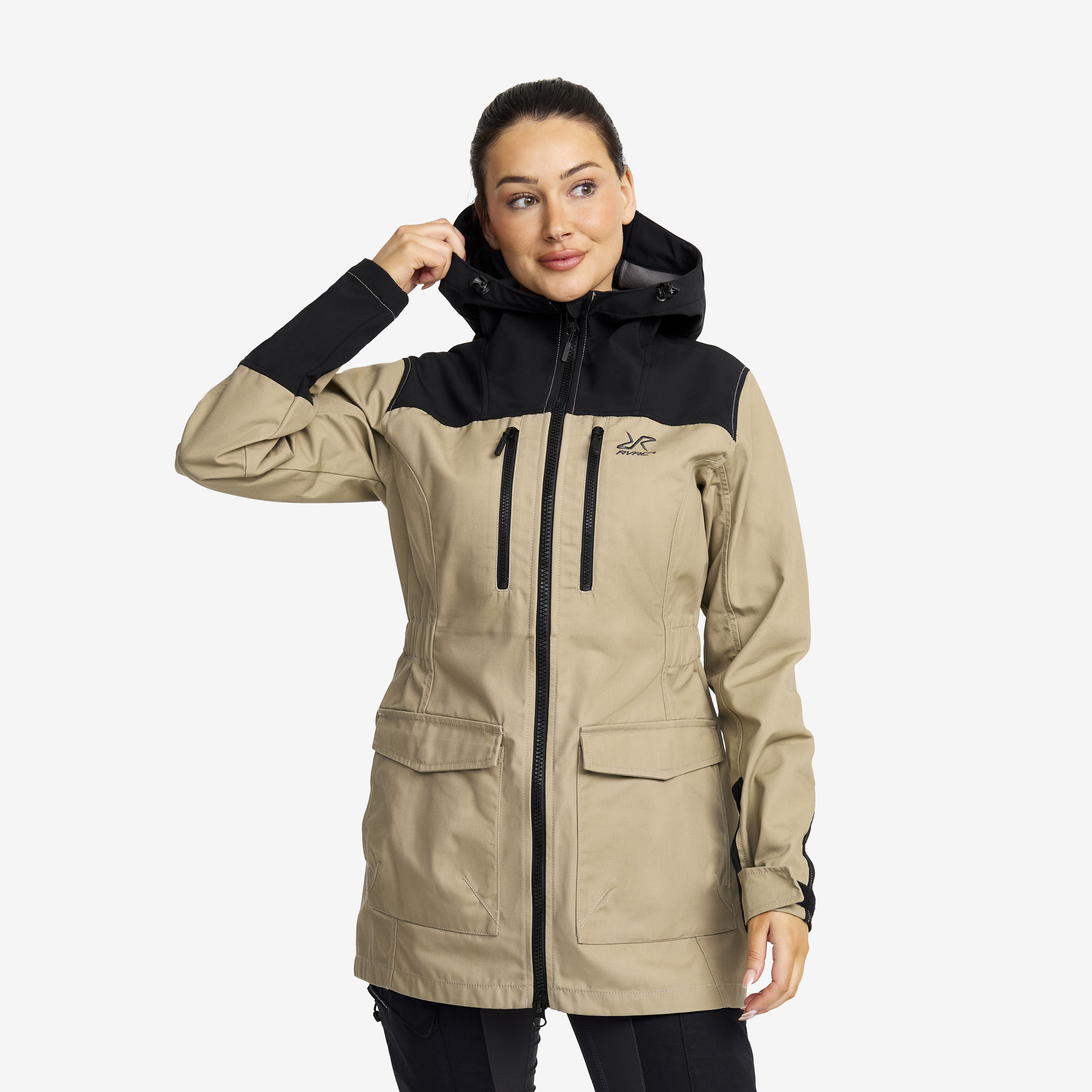 Outdoor Jacket – Dam – Khaki Storlek:M – Skaljacka & Vindjacka