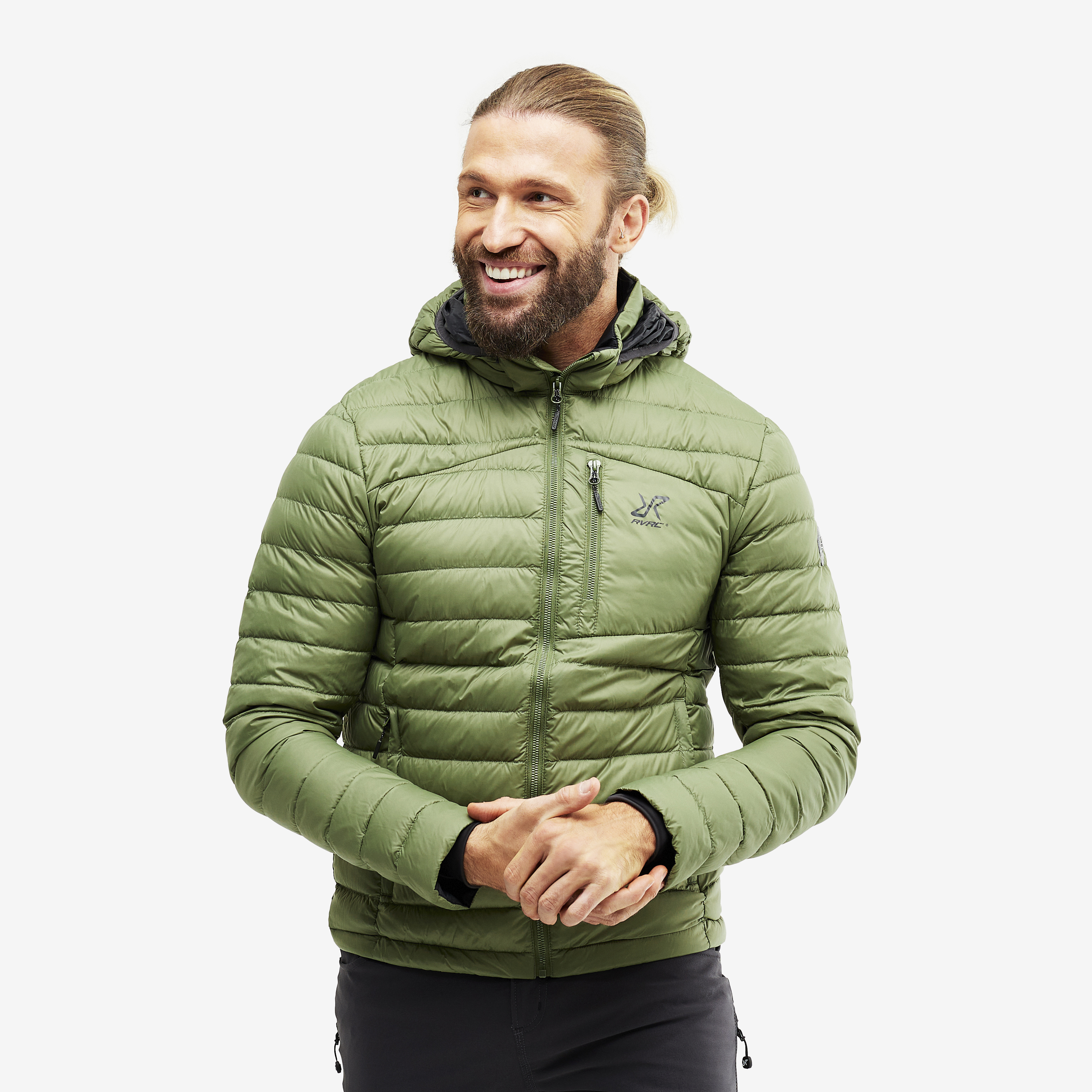 Helium Down Jacket Olivine Męskie,