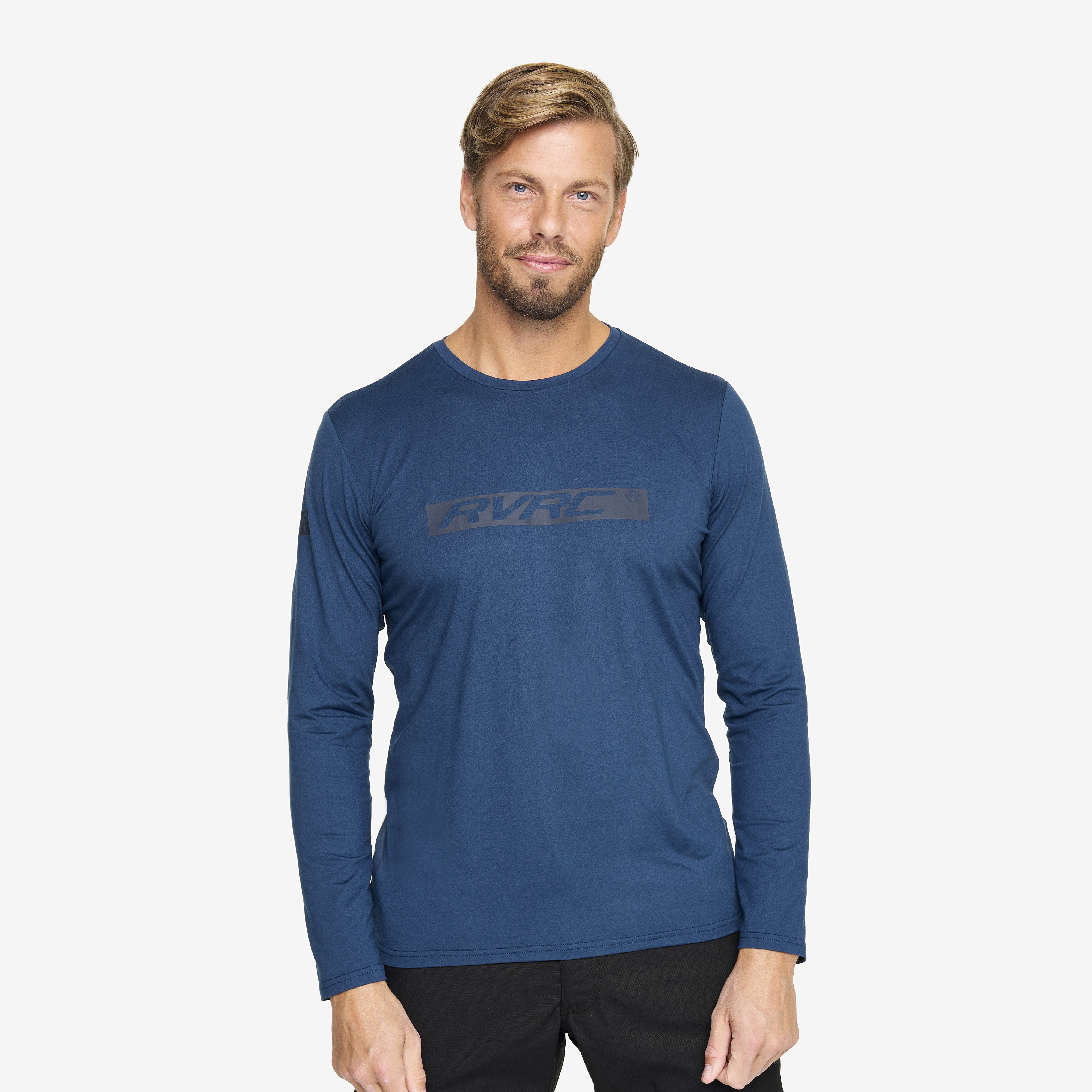 Backpacker LS Tee – Herr – Dark Blue Storlek:M – Herr > Tröjor > Skjortor & Långärmade Tröjor