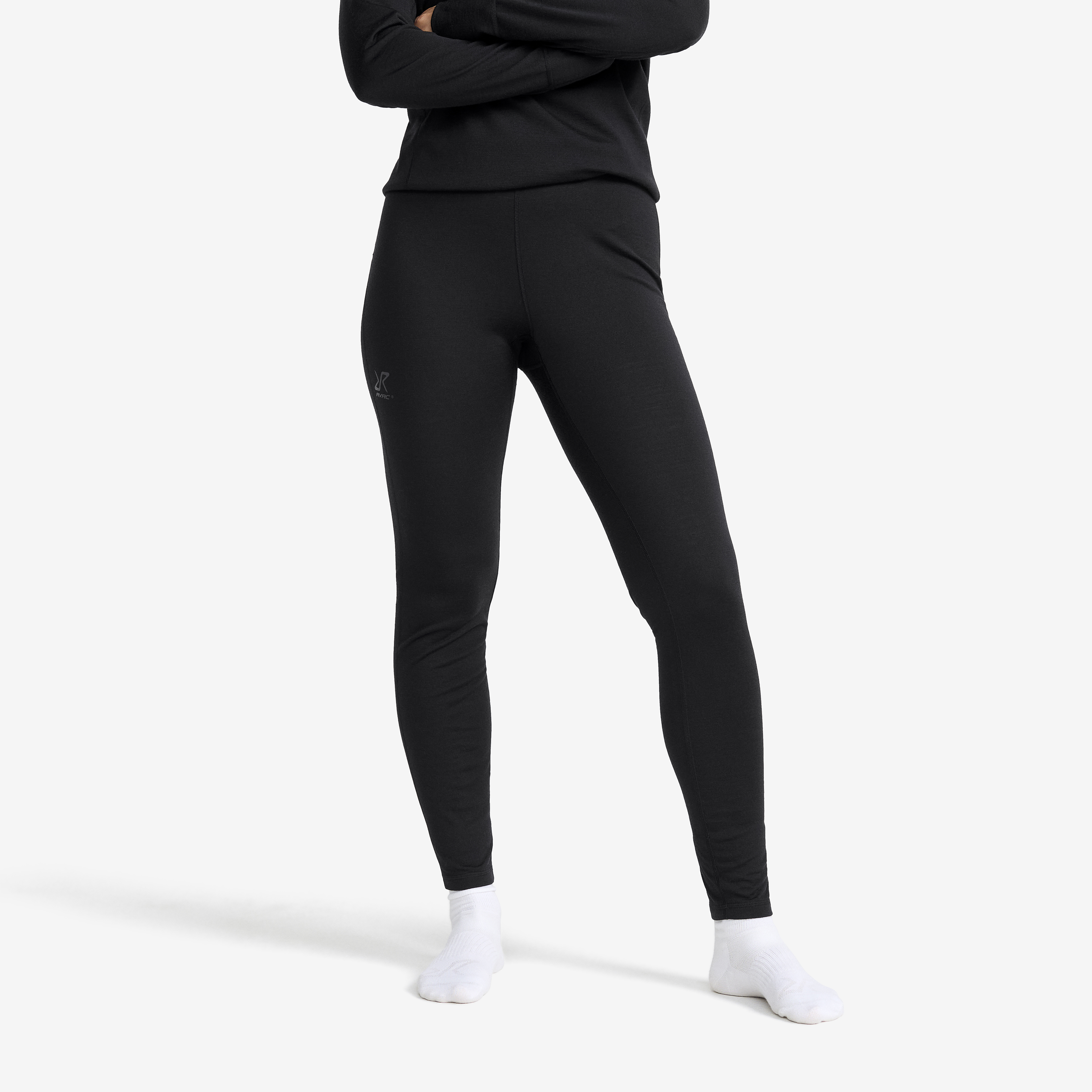 Route Merino Light Base Layer Pants Dam Black, :L