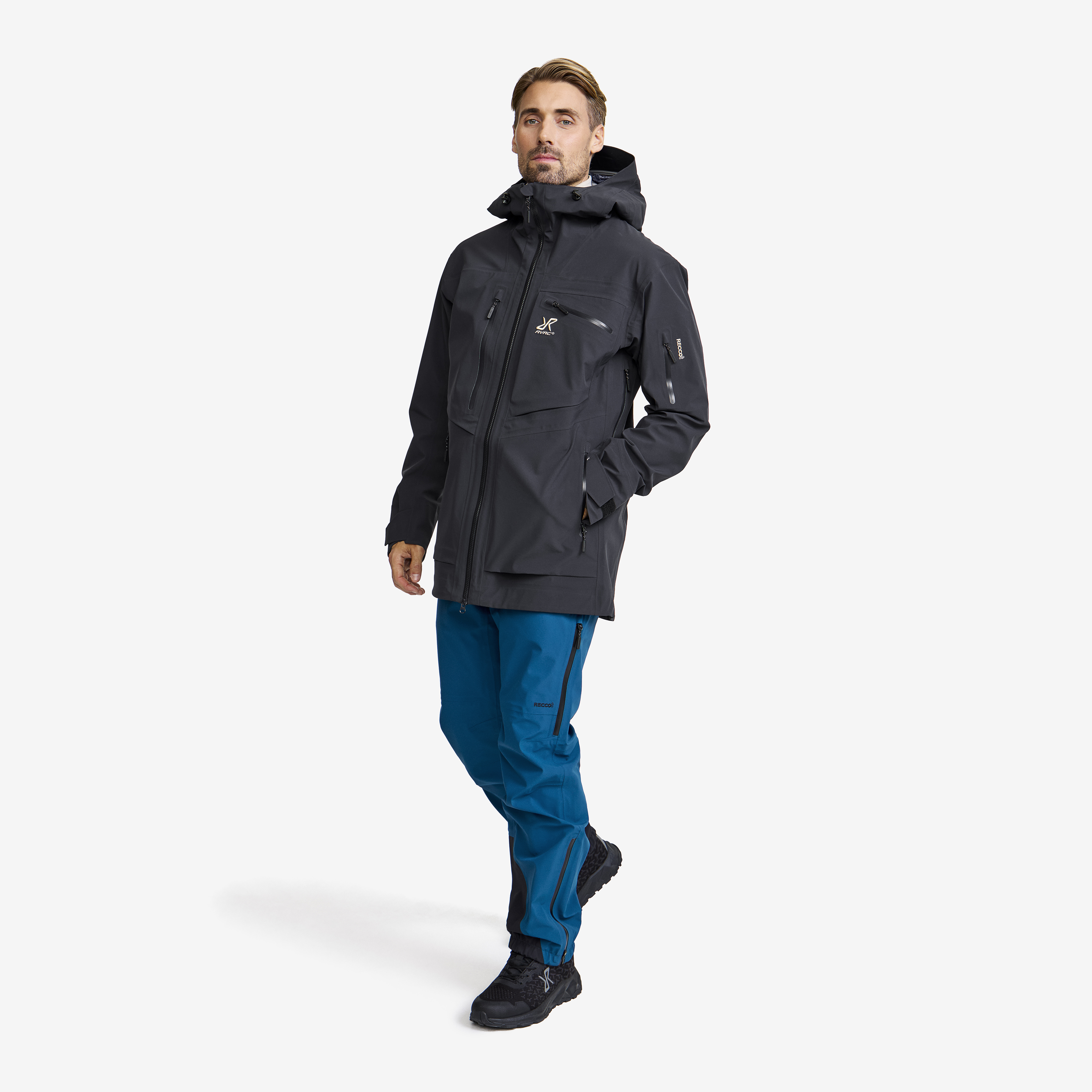 Cyclone Long 3L Jacket Men Dark Navy | RevolutionRace