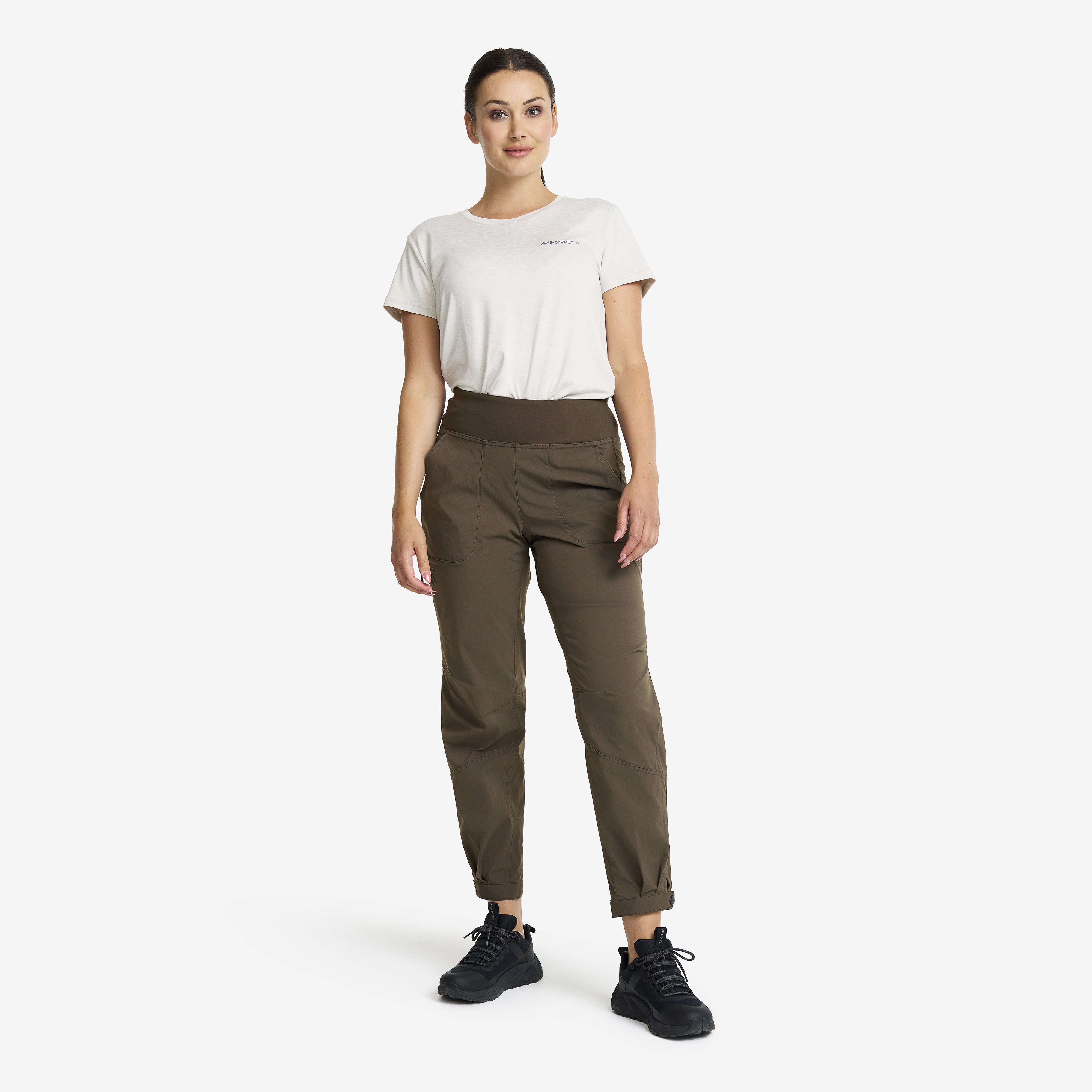Pantalon REI Screeline Hybride – Femme – Taille 8 – Vert – Randonnée – Stretch Imperméable
