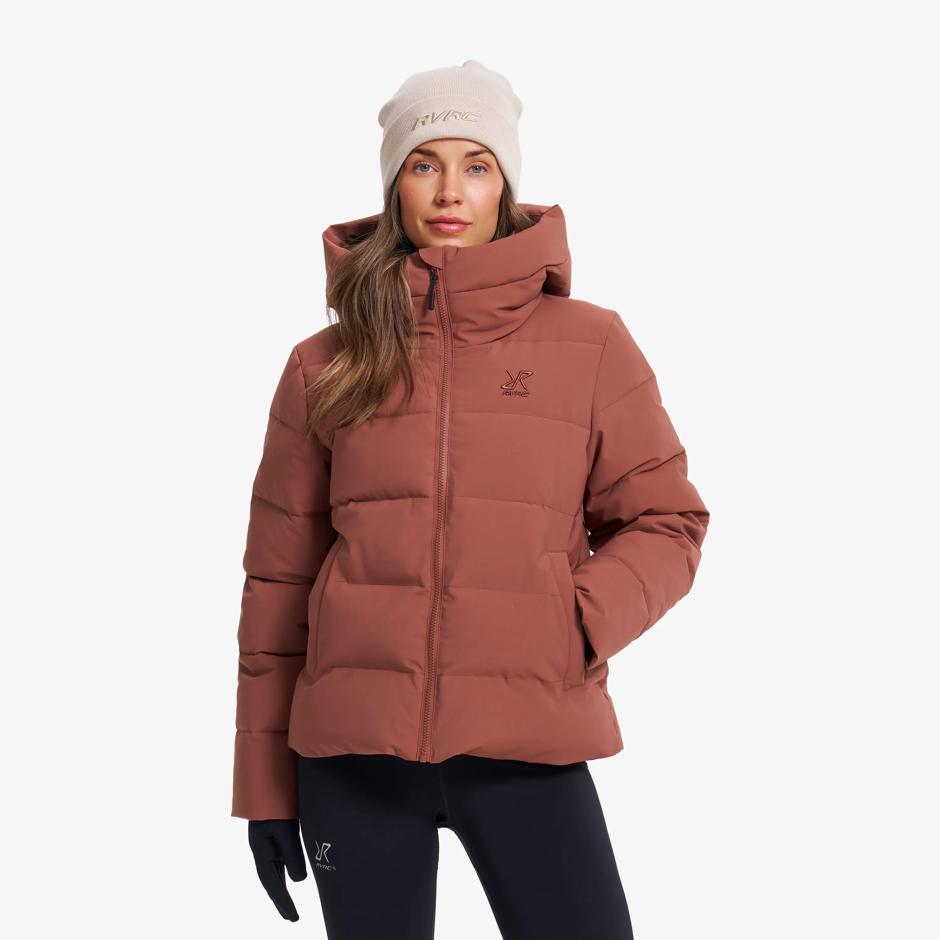 Voight Puffer Jacket Pink Mahogany Dámské,