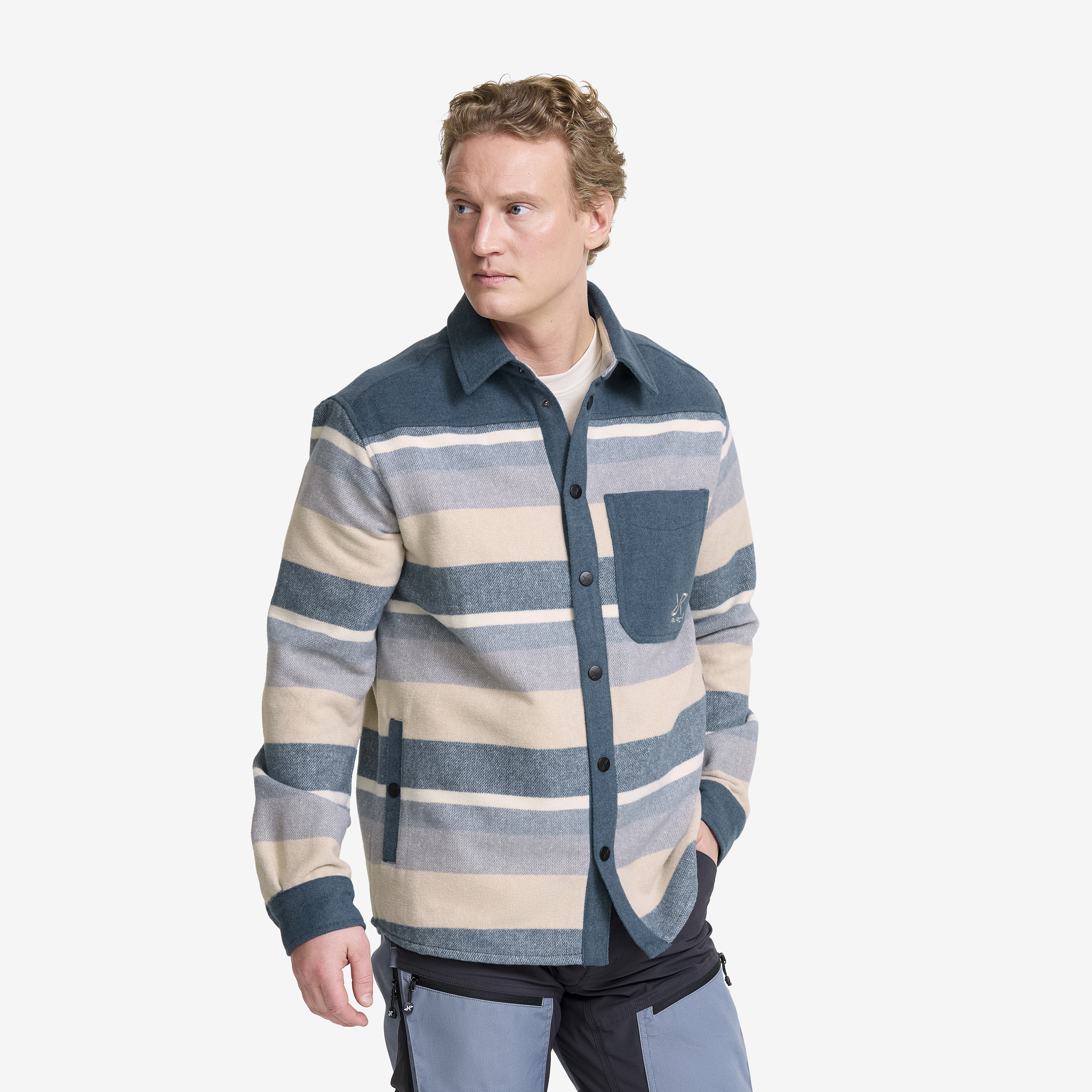 Highland Warm Overshirt Orion Blue/Peyote Herren