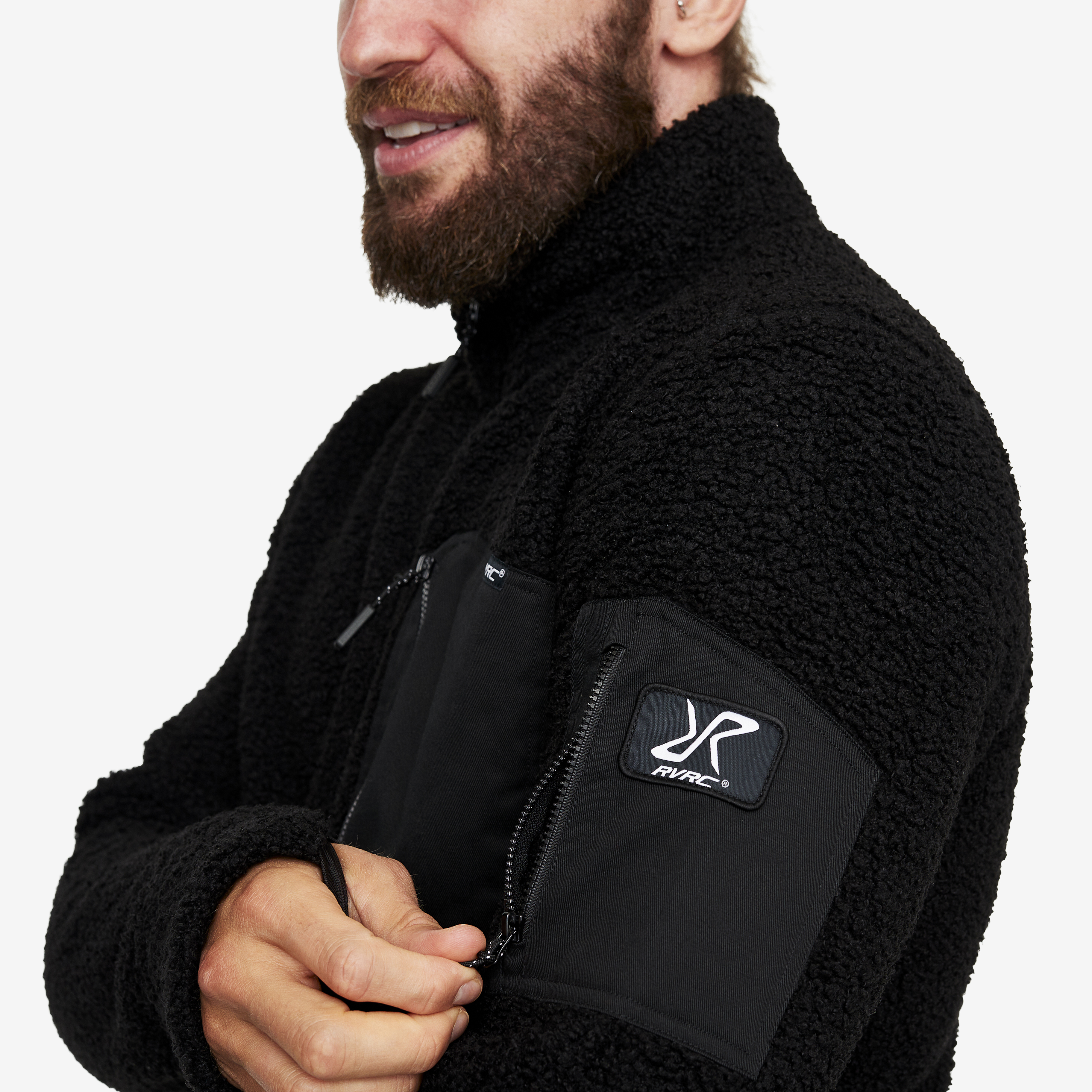 Bigfoot Pile Fleece Men Jetblack | RevolutionRace