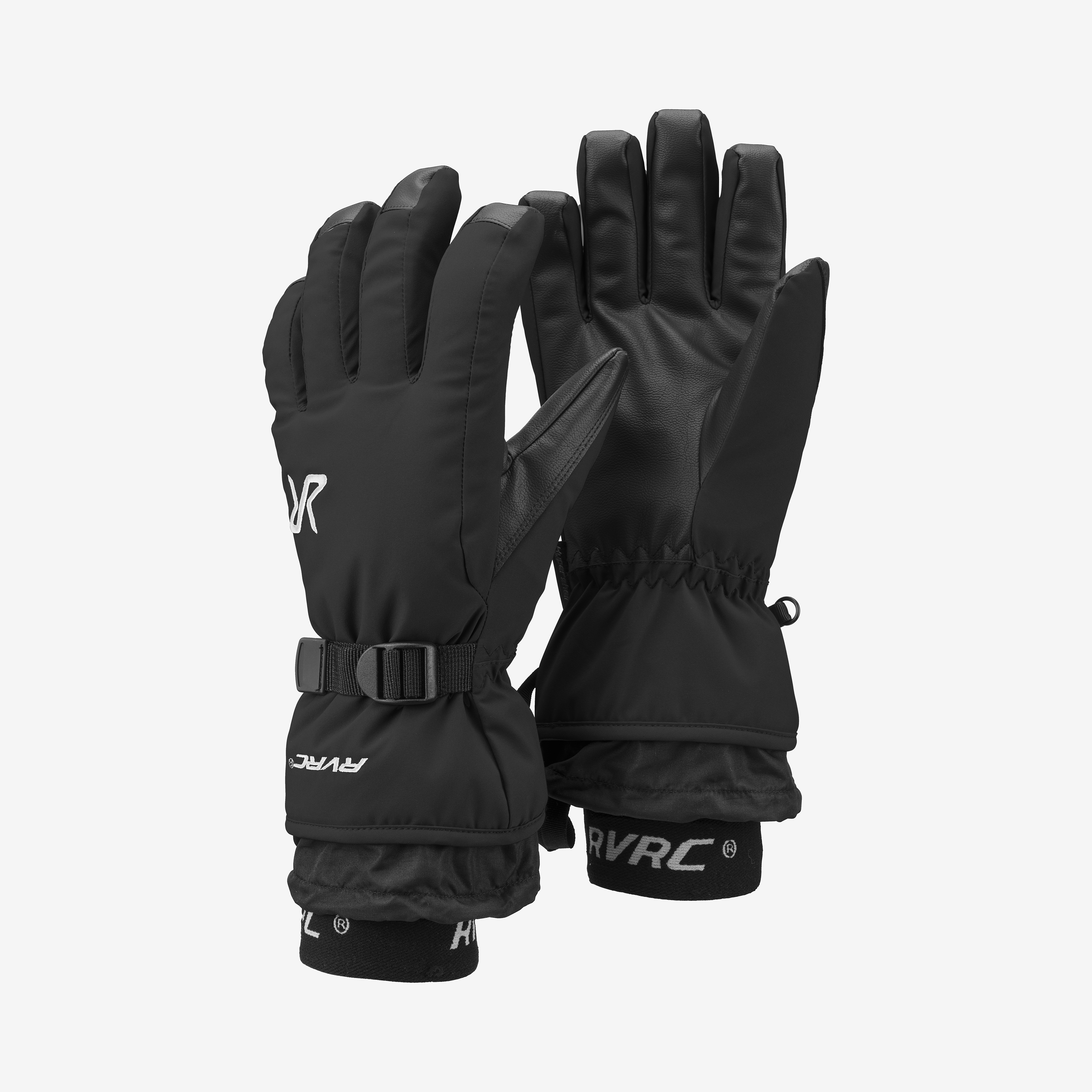 Halo Waterproof Ski Gloves Black, 