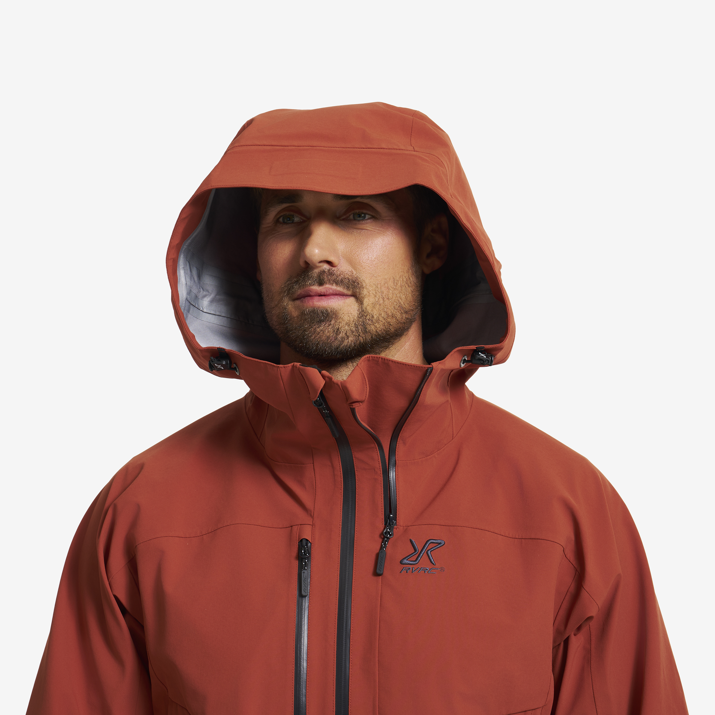 Cyclone 3L Shell Jacket Men Rusty Orange | RevolutionRace