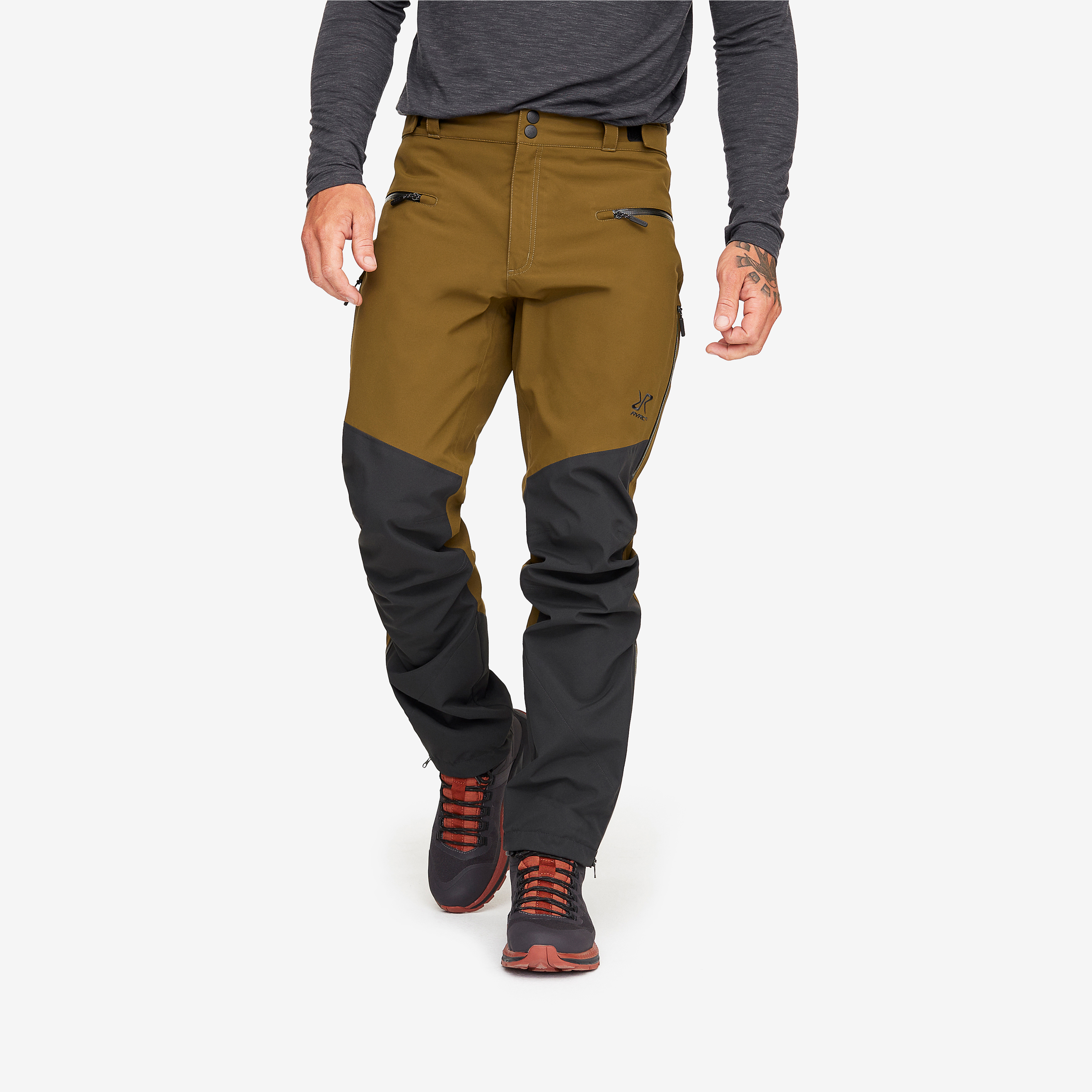 Silence Proshell 3L Pants Miehet Dark Olive/Moonless Night Koko:M – Ulkoiluhousut Vaellushousut & Retkeilyhousut