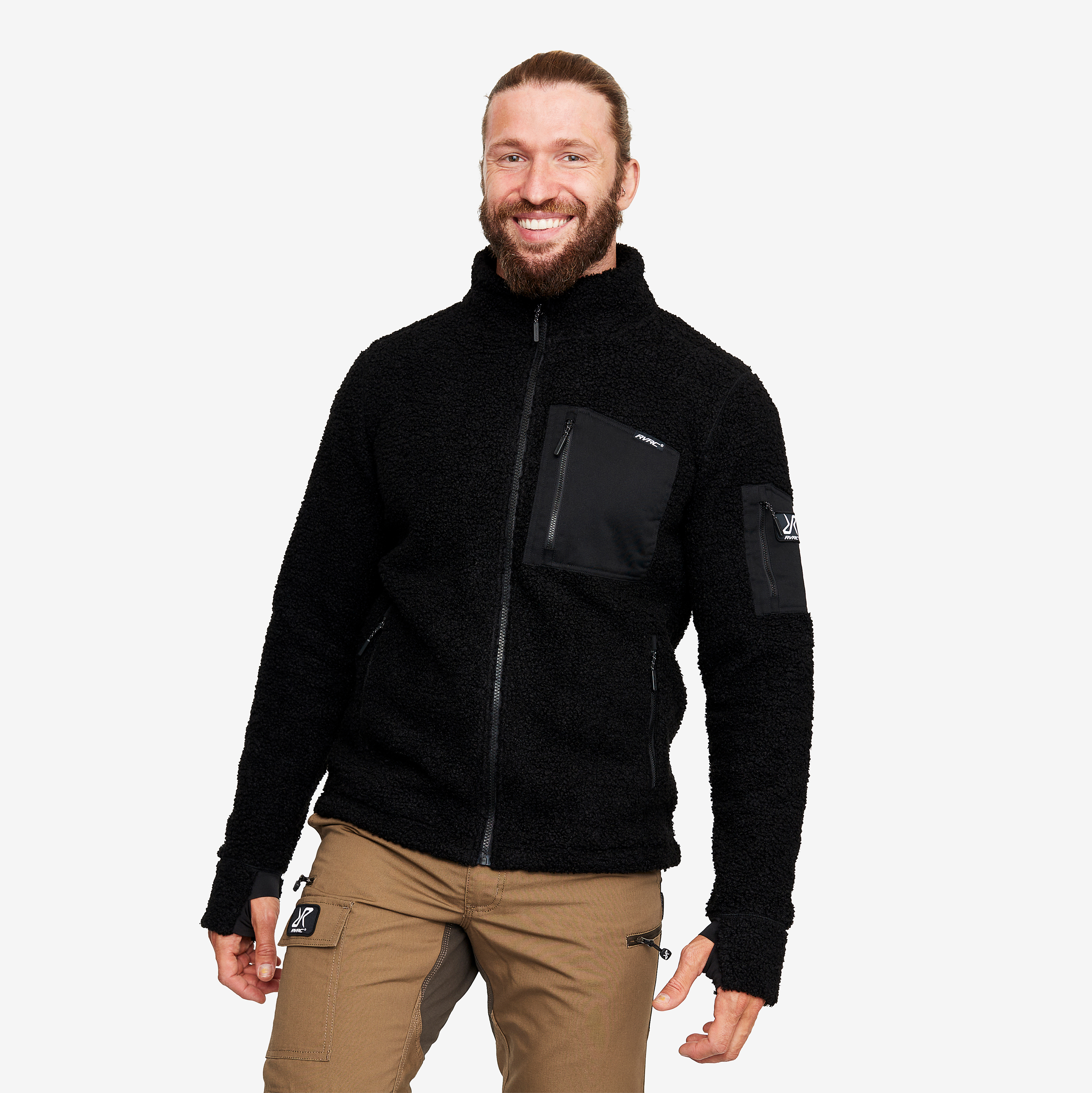 Bigfoot Pile Fleece Herre Jetblack