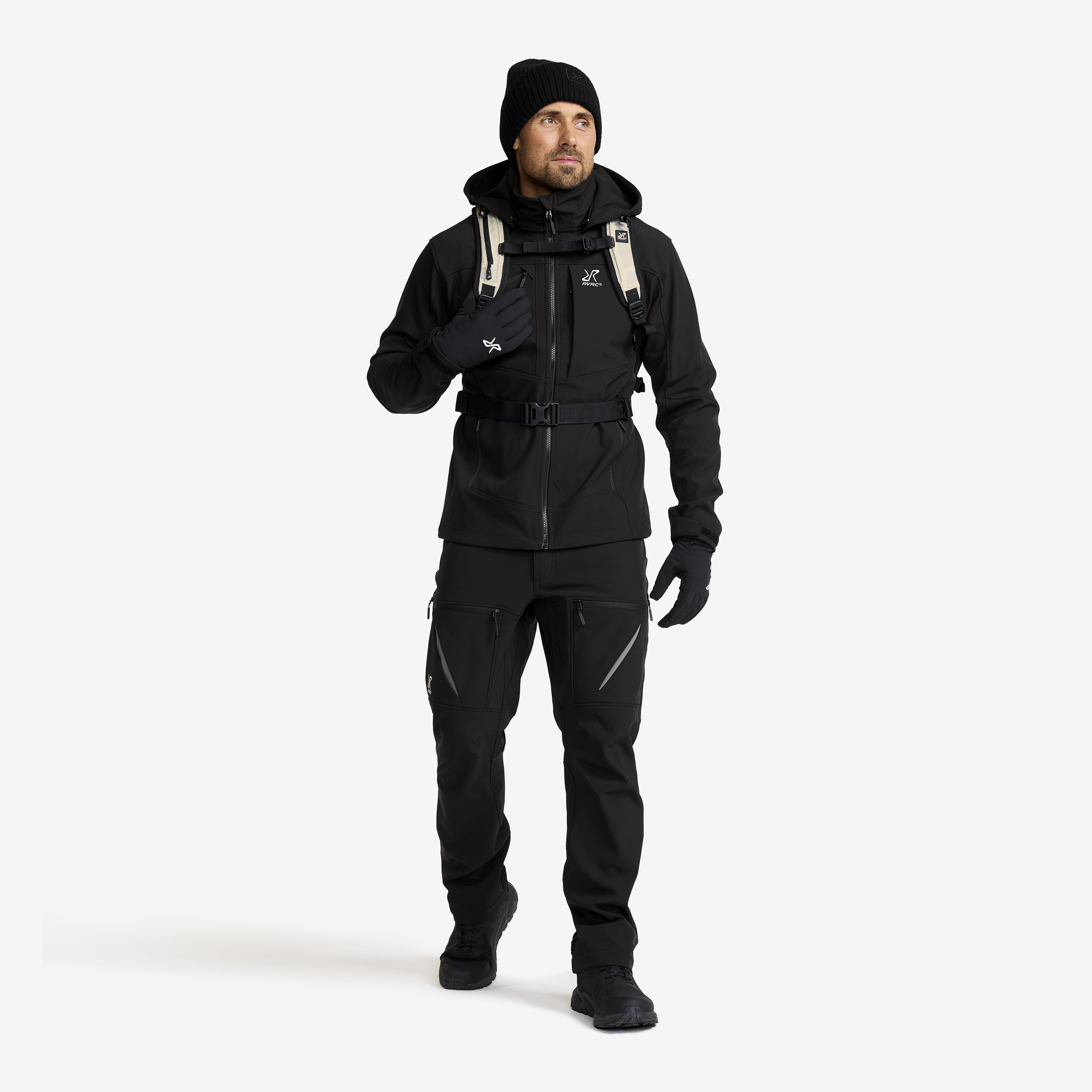 Hiball Softshell Pants Men Black | RevolutionRace
