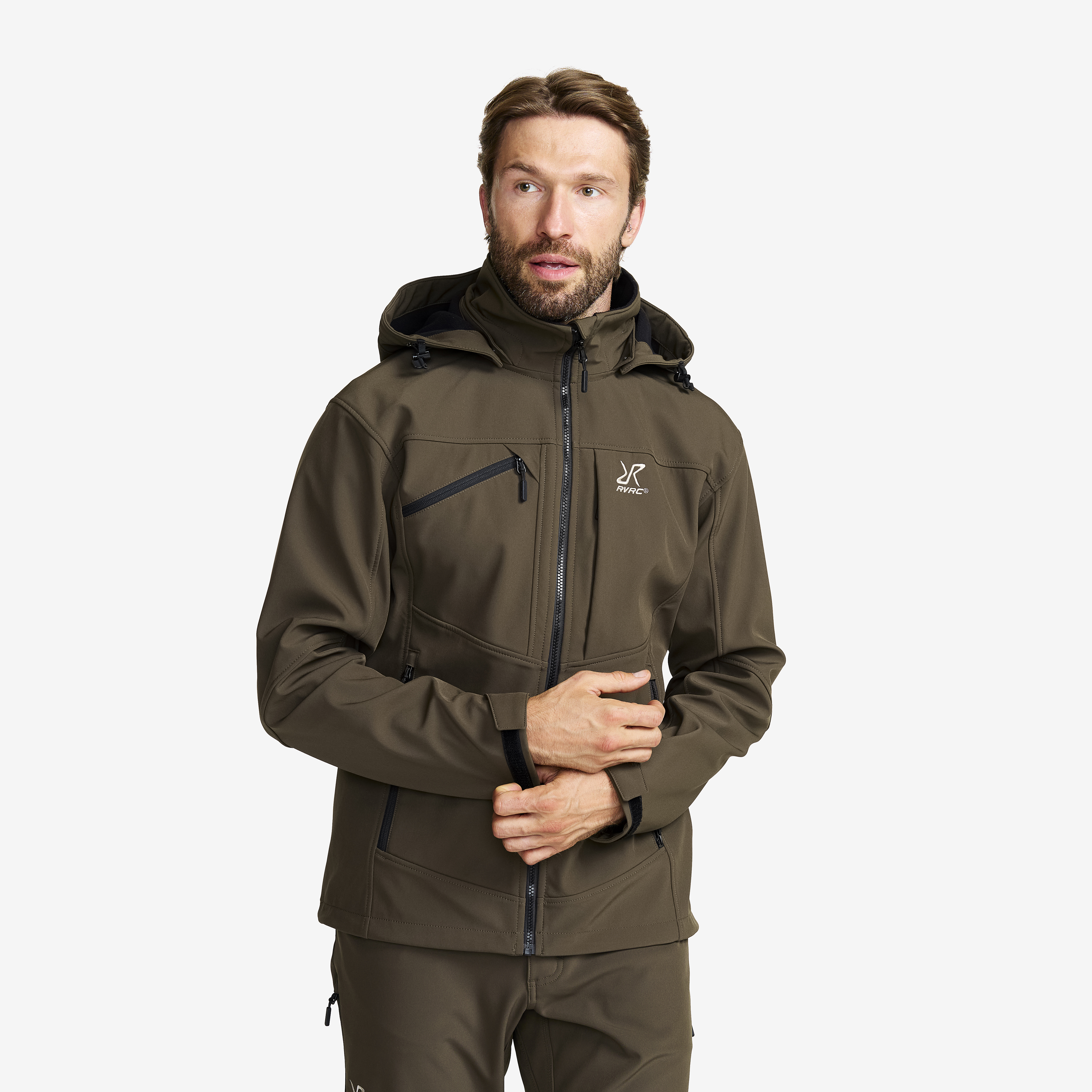 Hiball Softshell Jacket Mud Herren, 