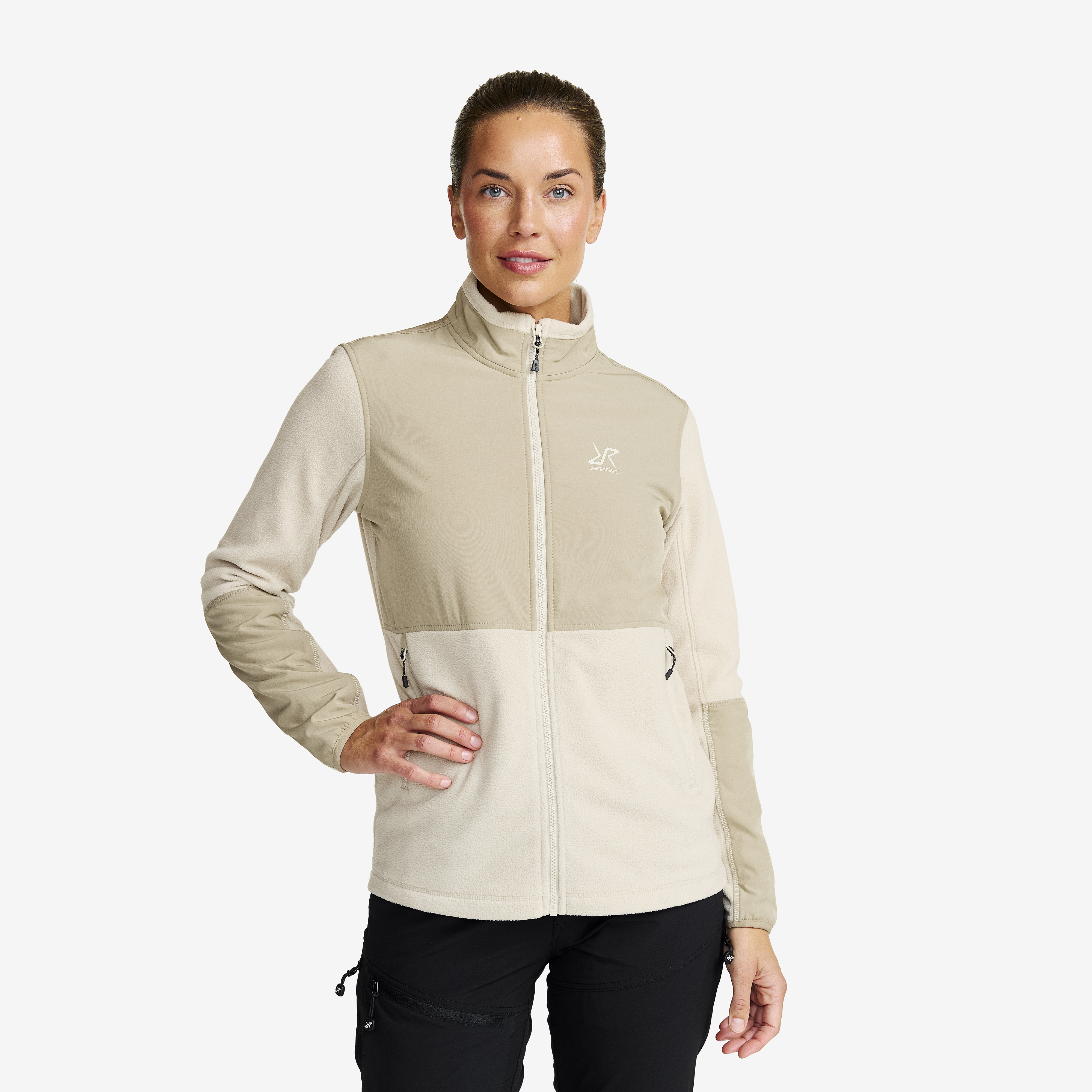 River Hybrid Fleece Peyote Damen, 