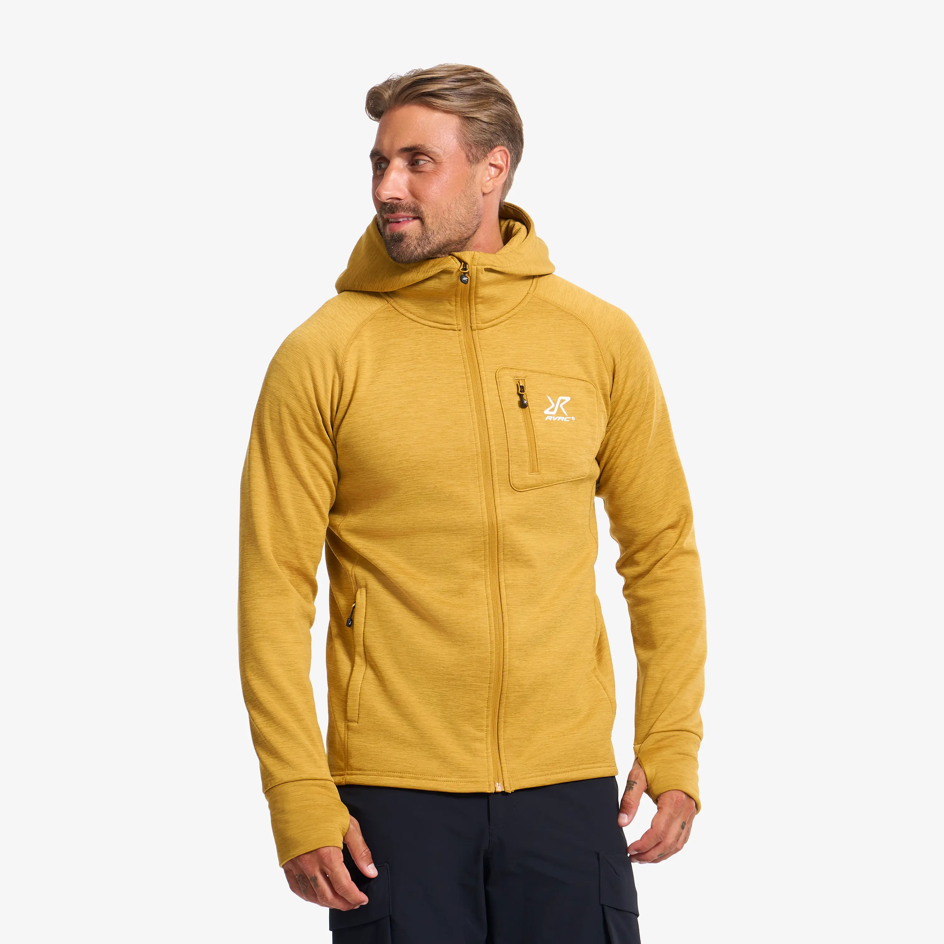 Select colour Dark harvest gold melange.