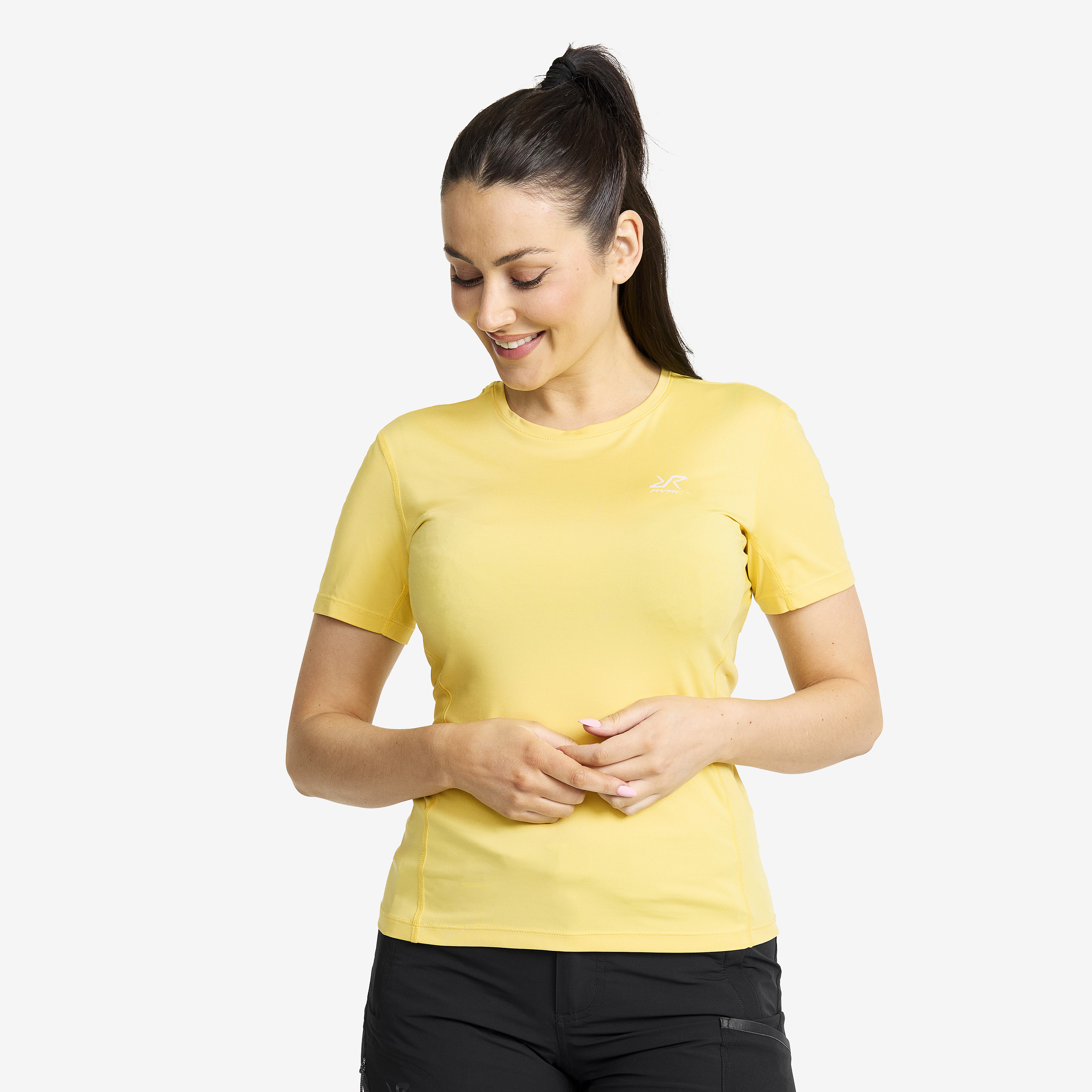 Stride Active T-shirt  Pale Yellow Dame