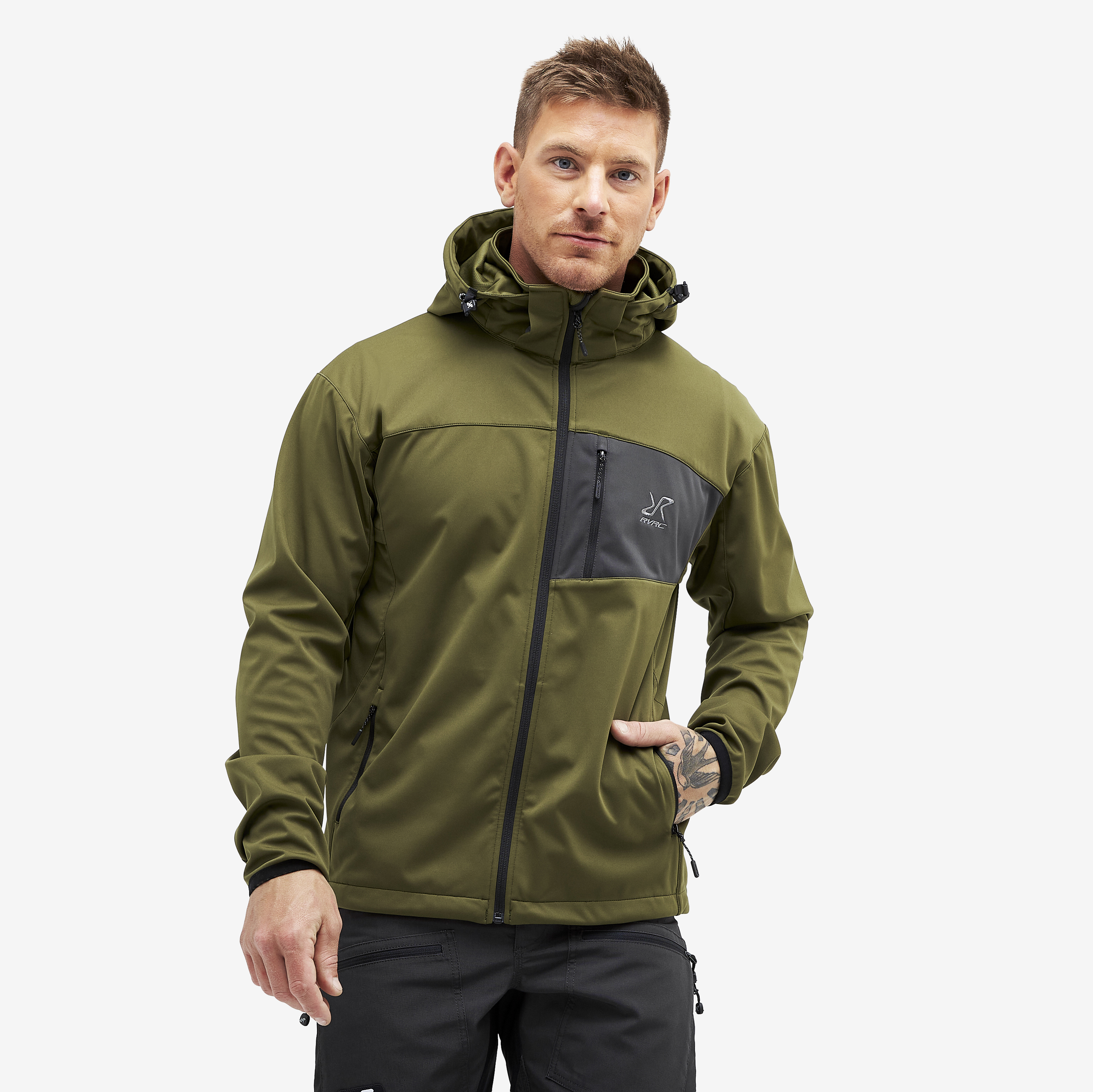 Hybrid Jacket 2.0 – Herr – Dark Olive Storlek:S – Skaljacka & Vindjacka