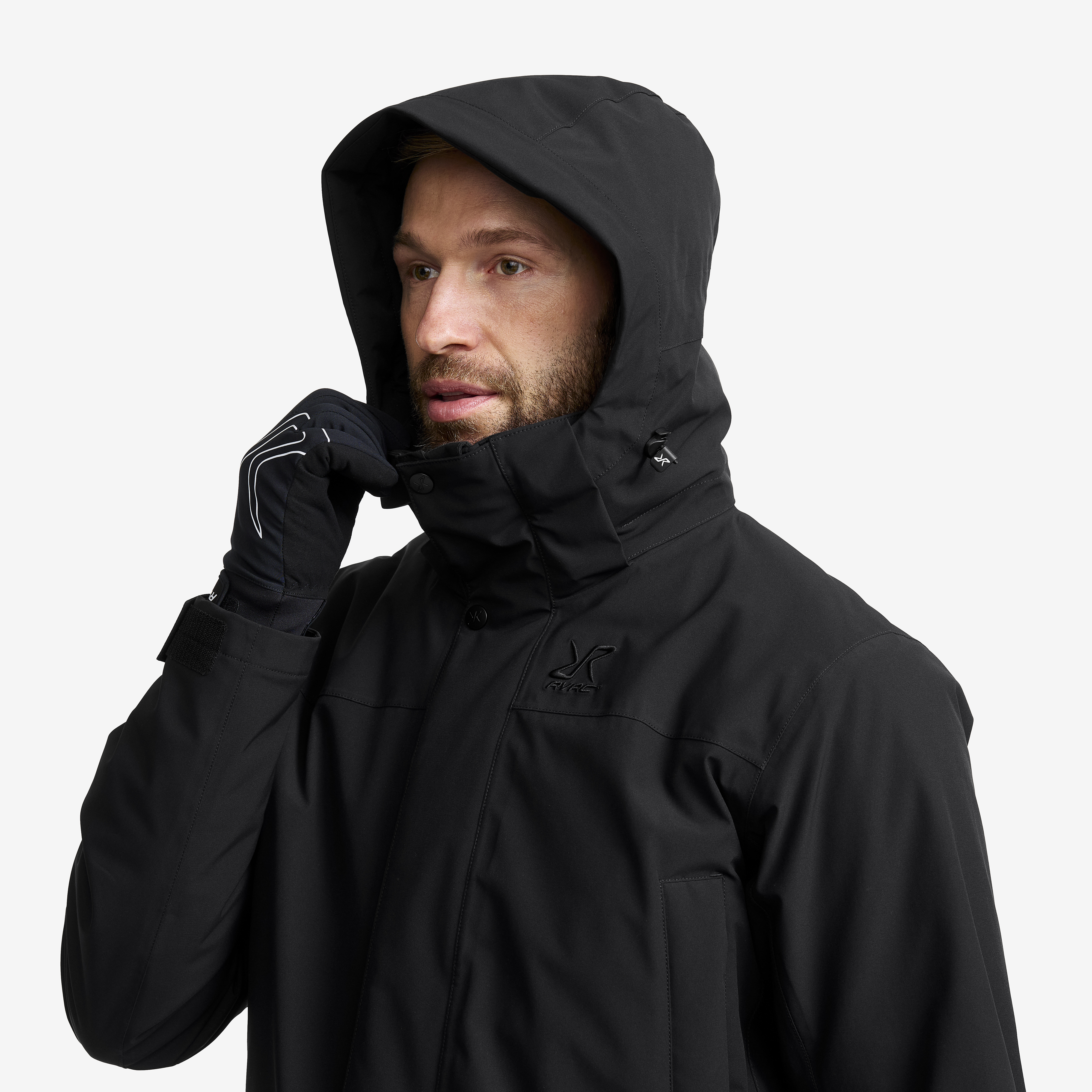 Rhyme 2L Insulated Parka Men Black | RevolutionRace